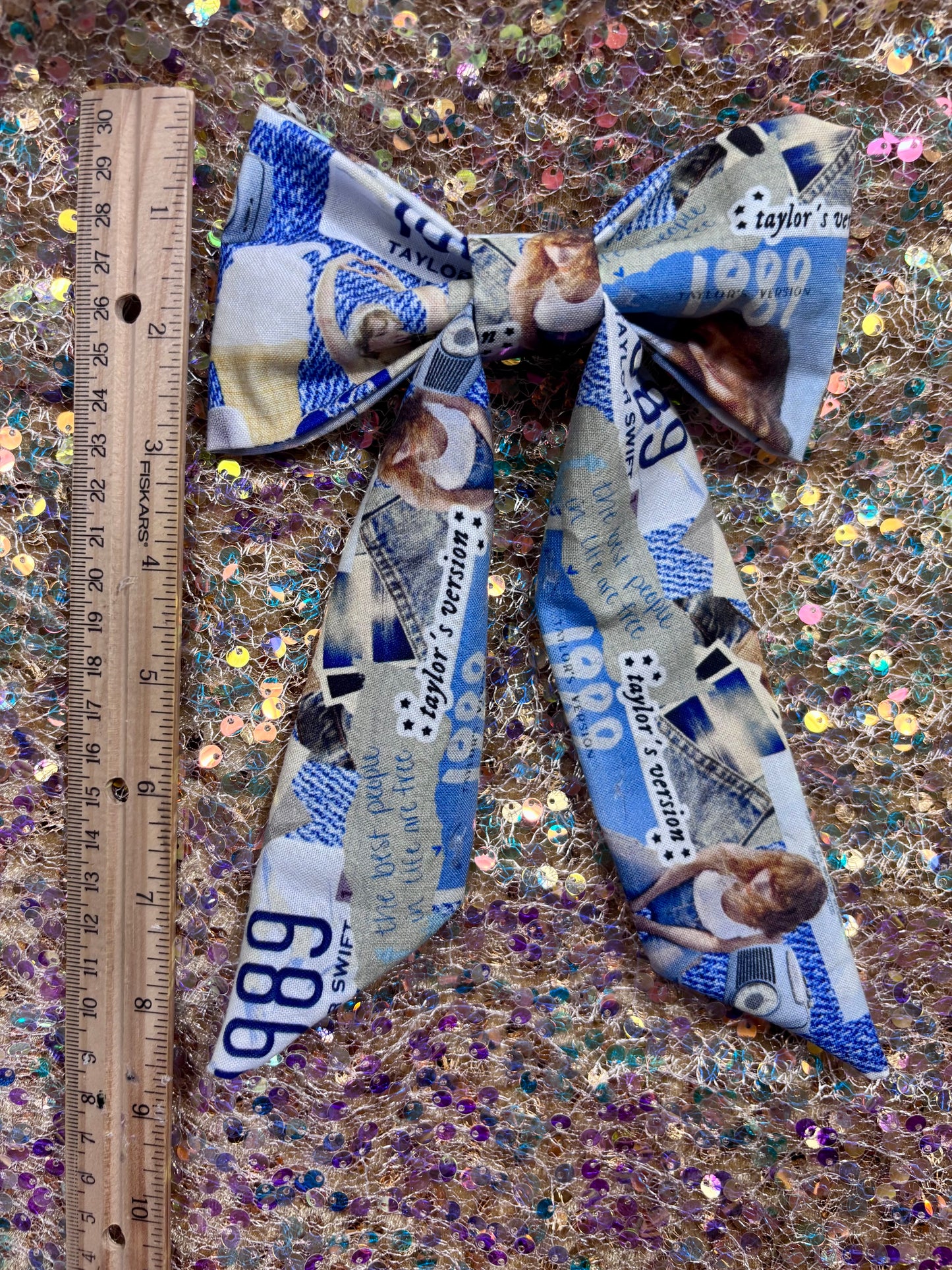 Taylor Swift Eras Hair Bow Bundle – Handmade 4-Pack (89, Pop Covers, Eras 2.0 & The Tour)