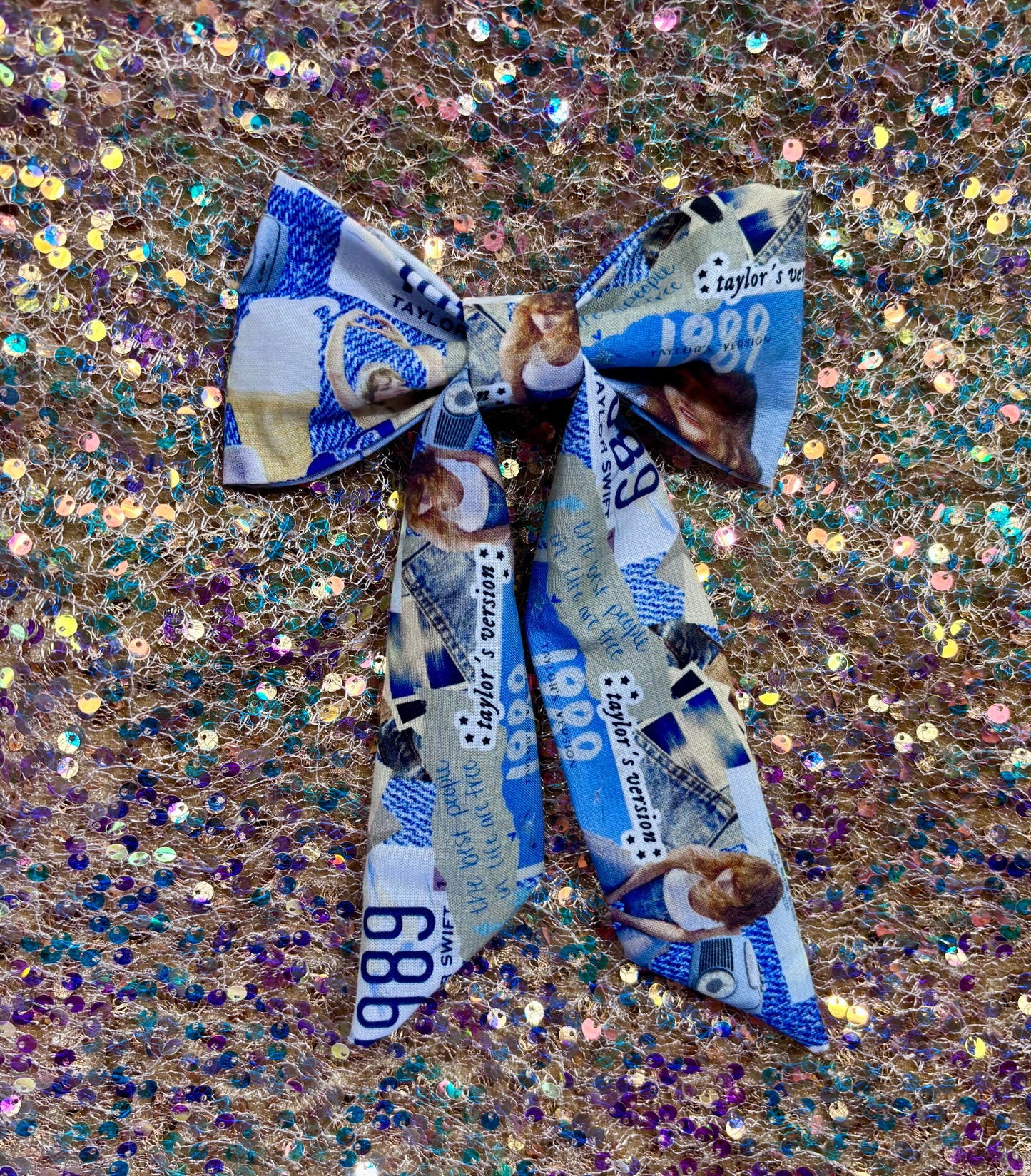 Taylor Swift Eras Hair Bow Bundle – Handmade 4-Pack (89, Pop Covers, Eras 2.0 & The Tour)