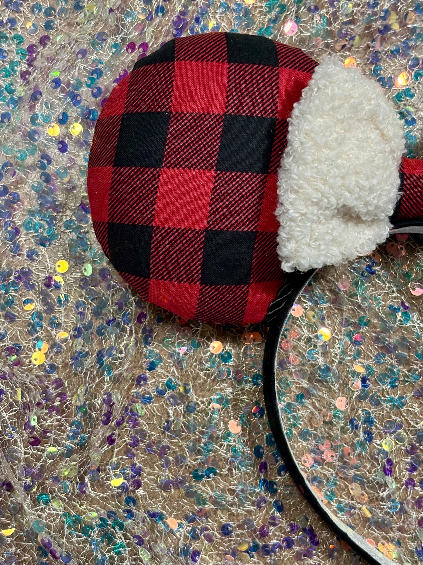Buffalo Plaid Mouse Ears – Handmade Disney Headband