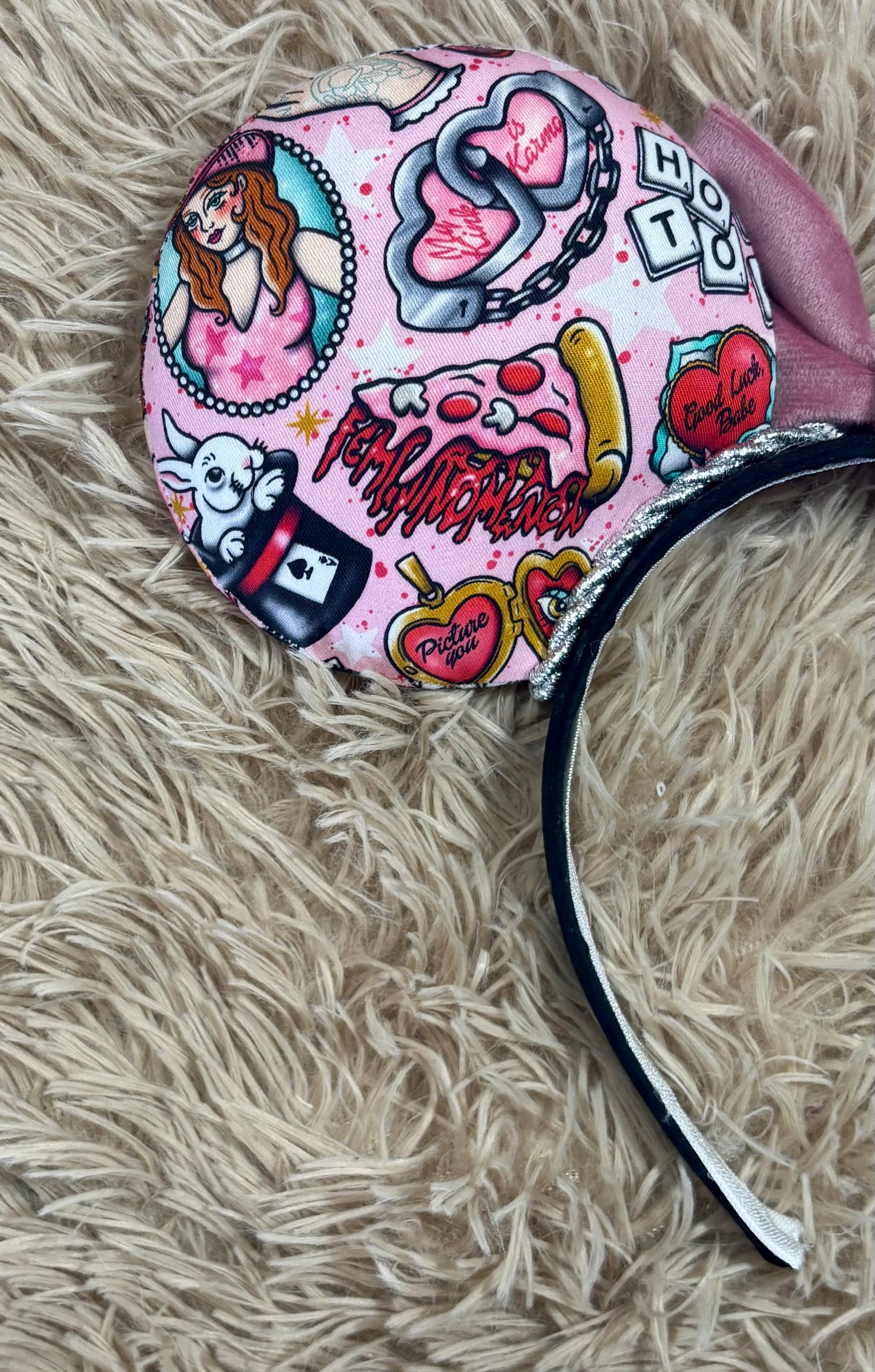 Pink Pony Ear Headband