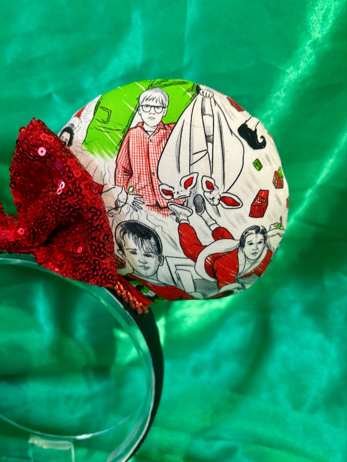 Christmas Classics Mouse Ears – Handmade Disney-Inspired Holiday Headband