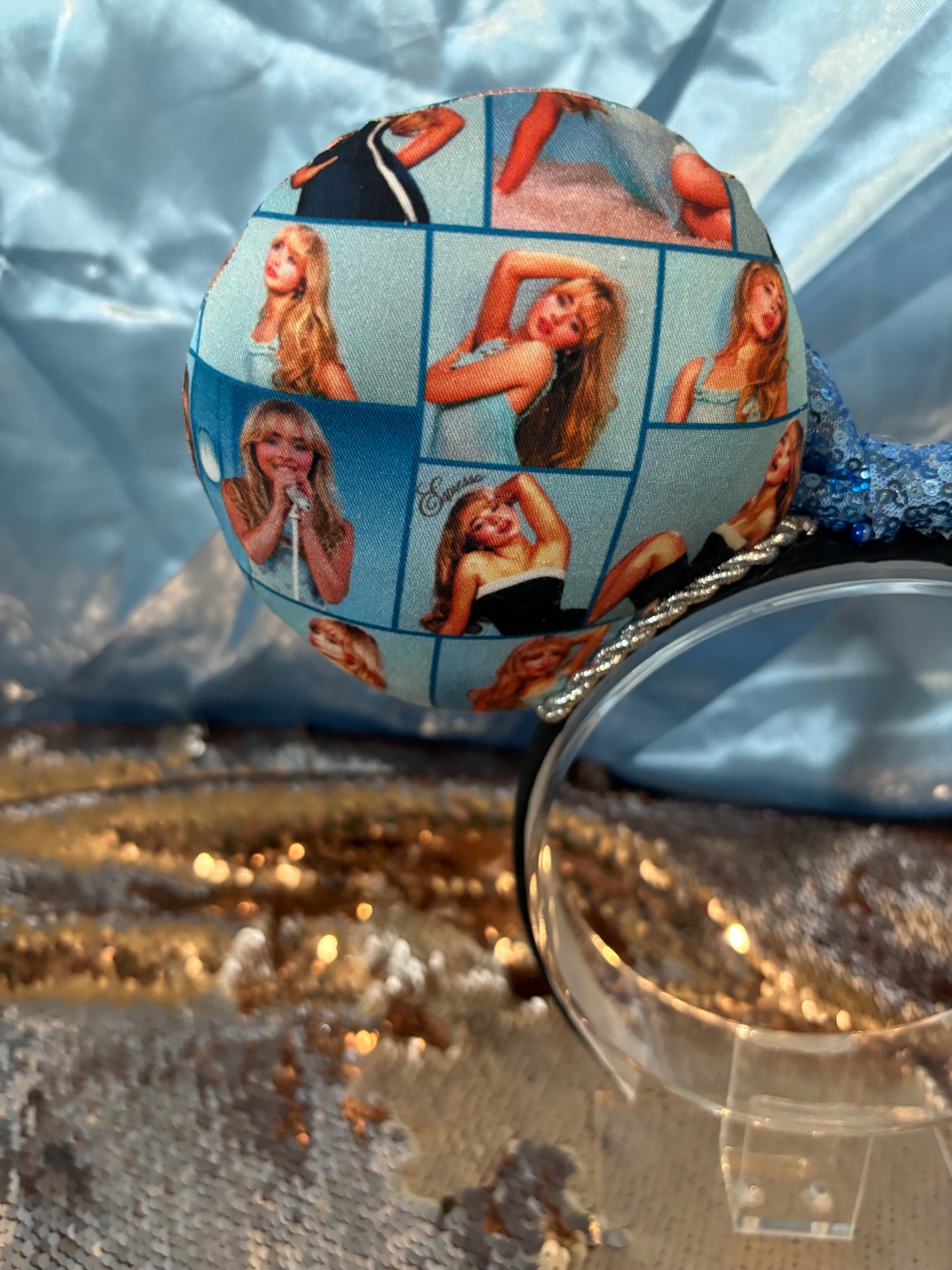 Espresso Dreams Mouse Ears – Handmade Sabrina Carpenter-Inspired Disney Headband