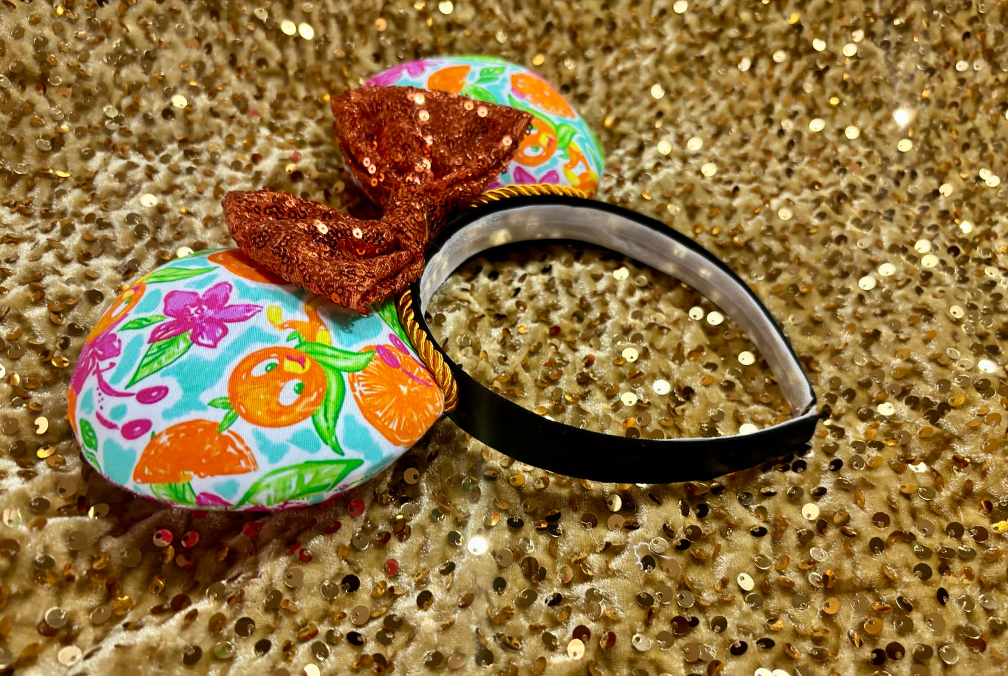 Orange Bird Mouse Ears