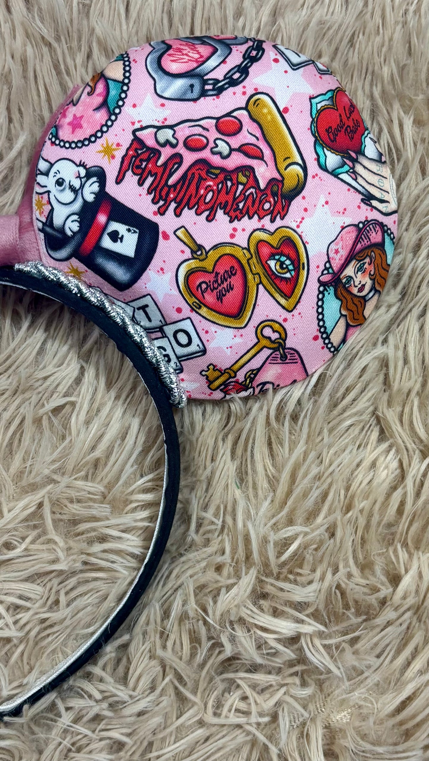 Pink Pony Ear Headband
