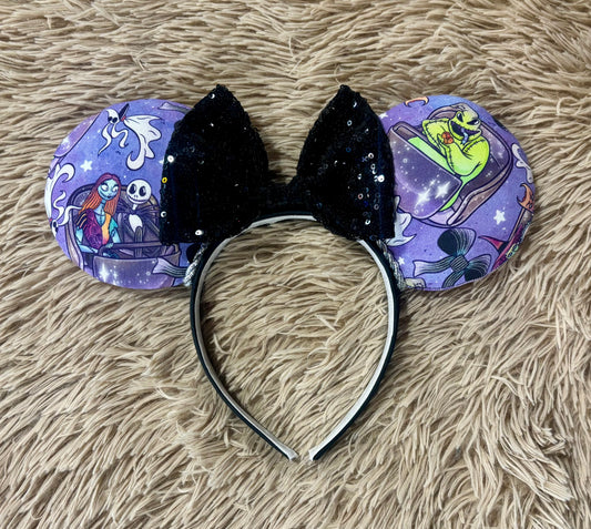 Nightmare Mansion Halloween Ear Headband – Handmade Spooky Ears