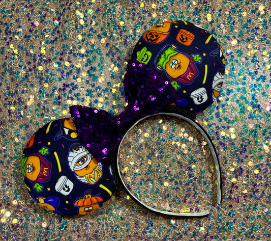 Spooky Nuggies Mouse Ears – Halloween Chicken Nugget Inspired Handmade Disney Headband