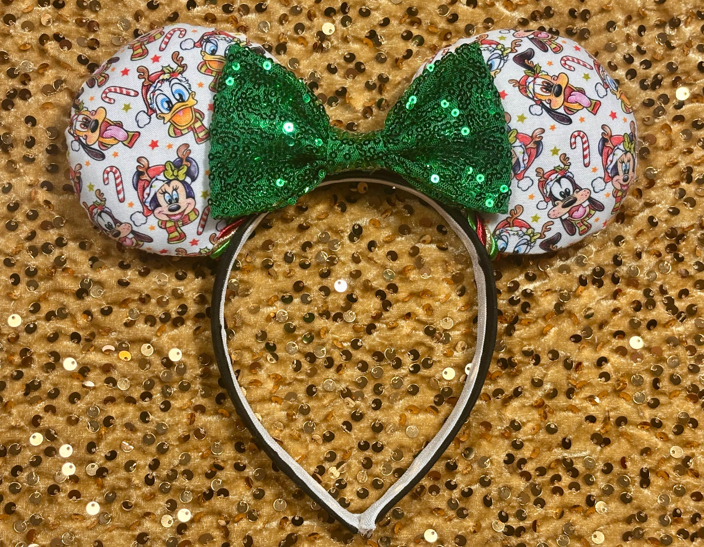 Christmas Pals Handmade Mouse Ear Headband