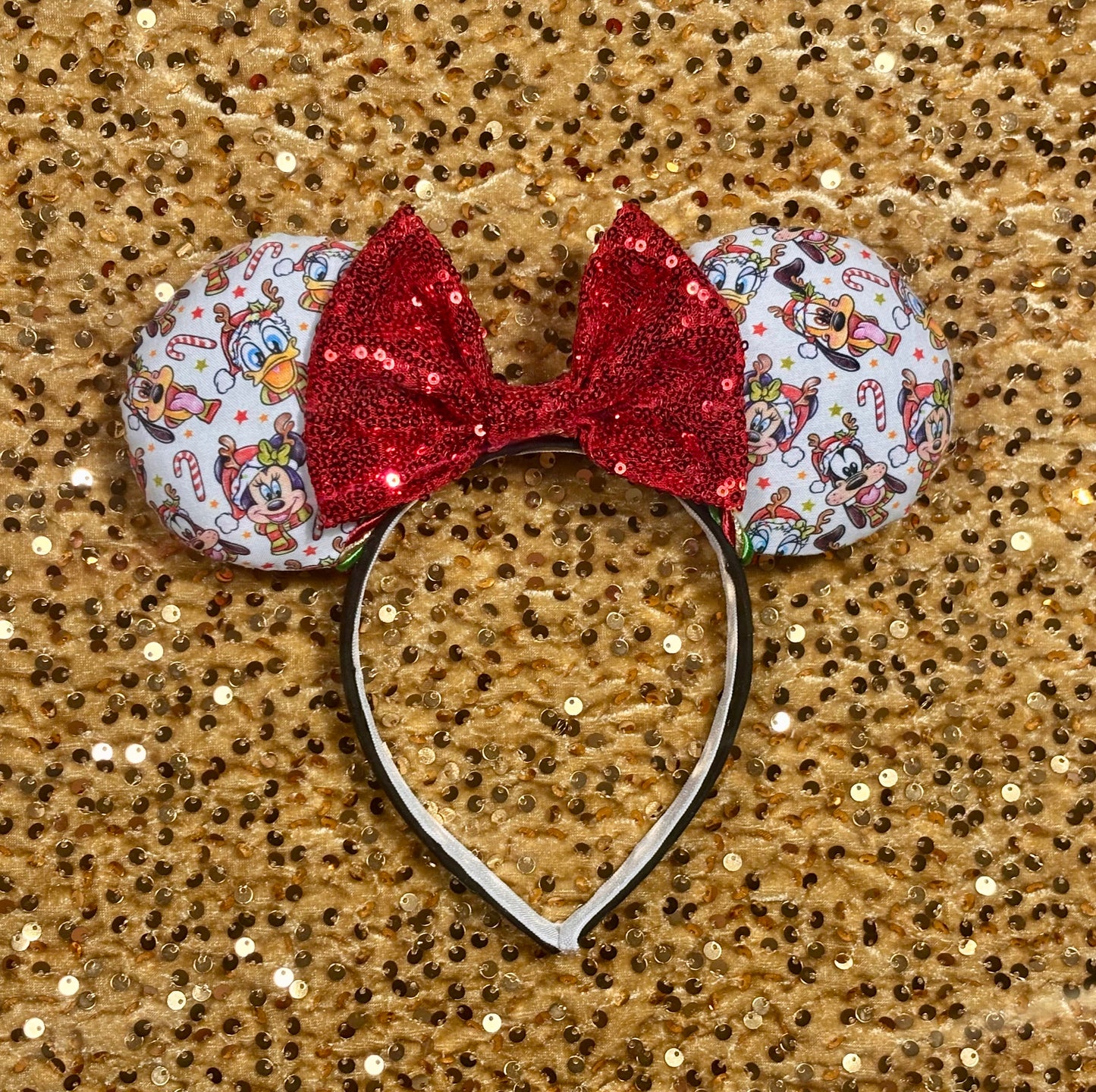 Christmas Pals Handmade Mouse Ear Headband
