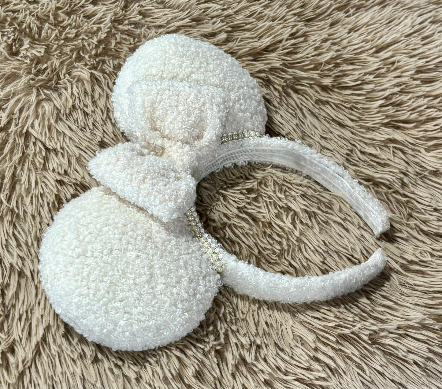 Cream Fuzzy Ears