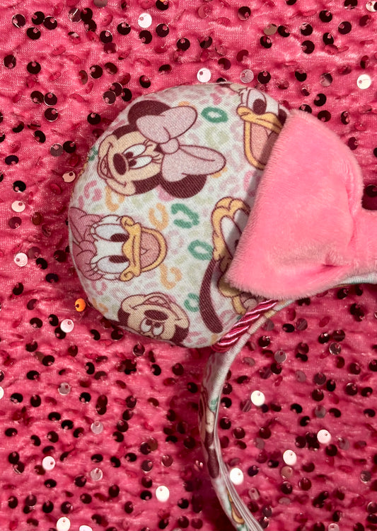 Leopard Pals Ear Handmade Headband