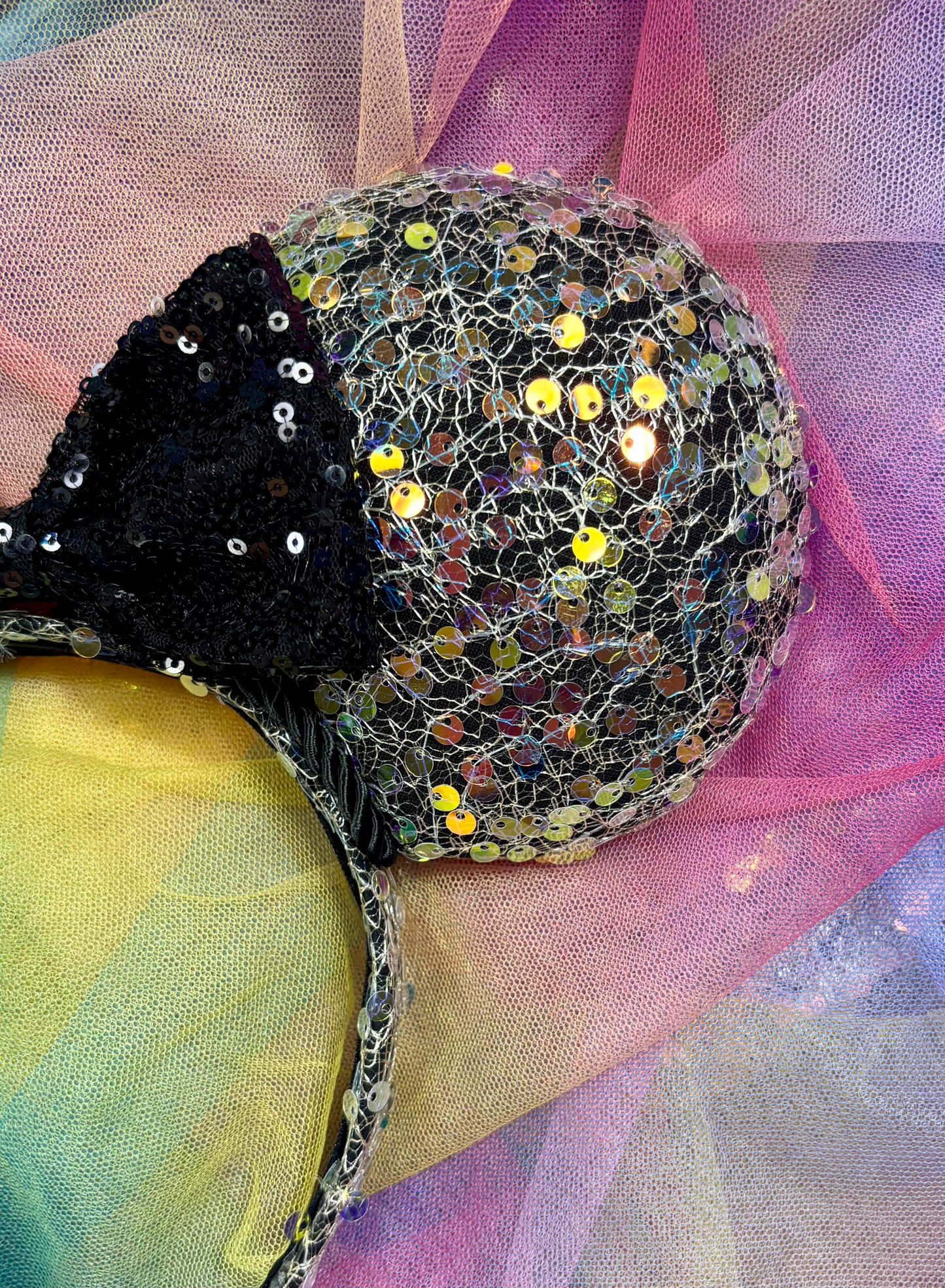 Galaxy Sequin Mouse Ears - Cosmic Sparkle Mickey Ears Headband