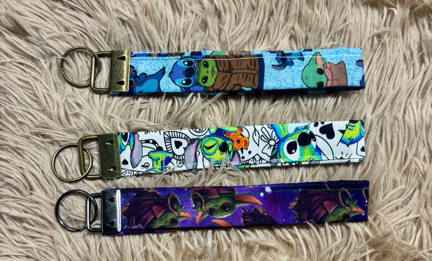 Little Buddies 3 pack Keychain Wristlet Bundle
