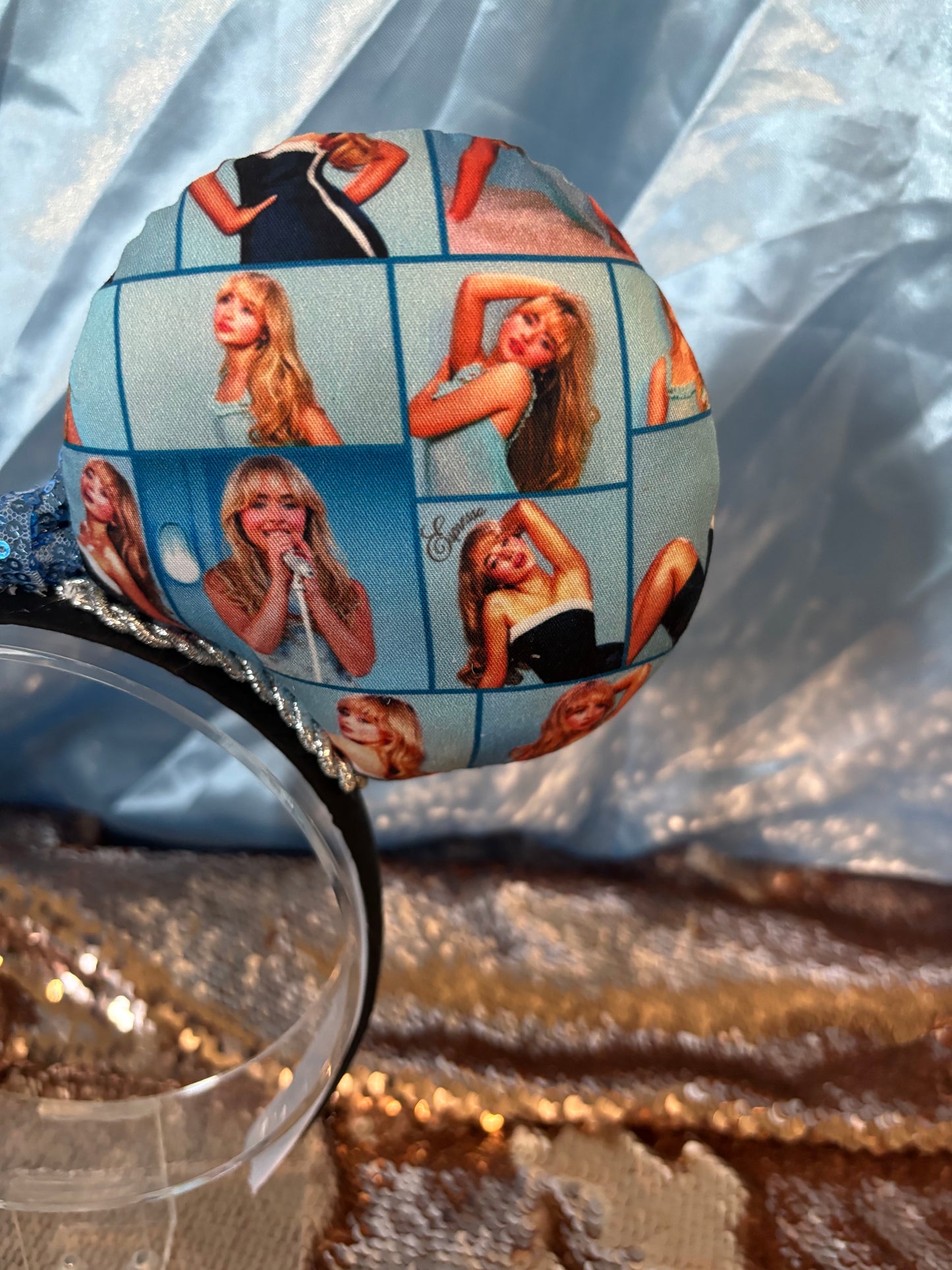 Espresso Dreams Mouse Ears – Handmade Sabrina Carpenter-Inspired Disney Headband