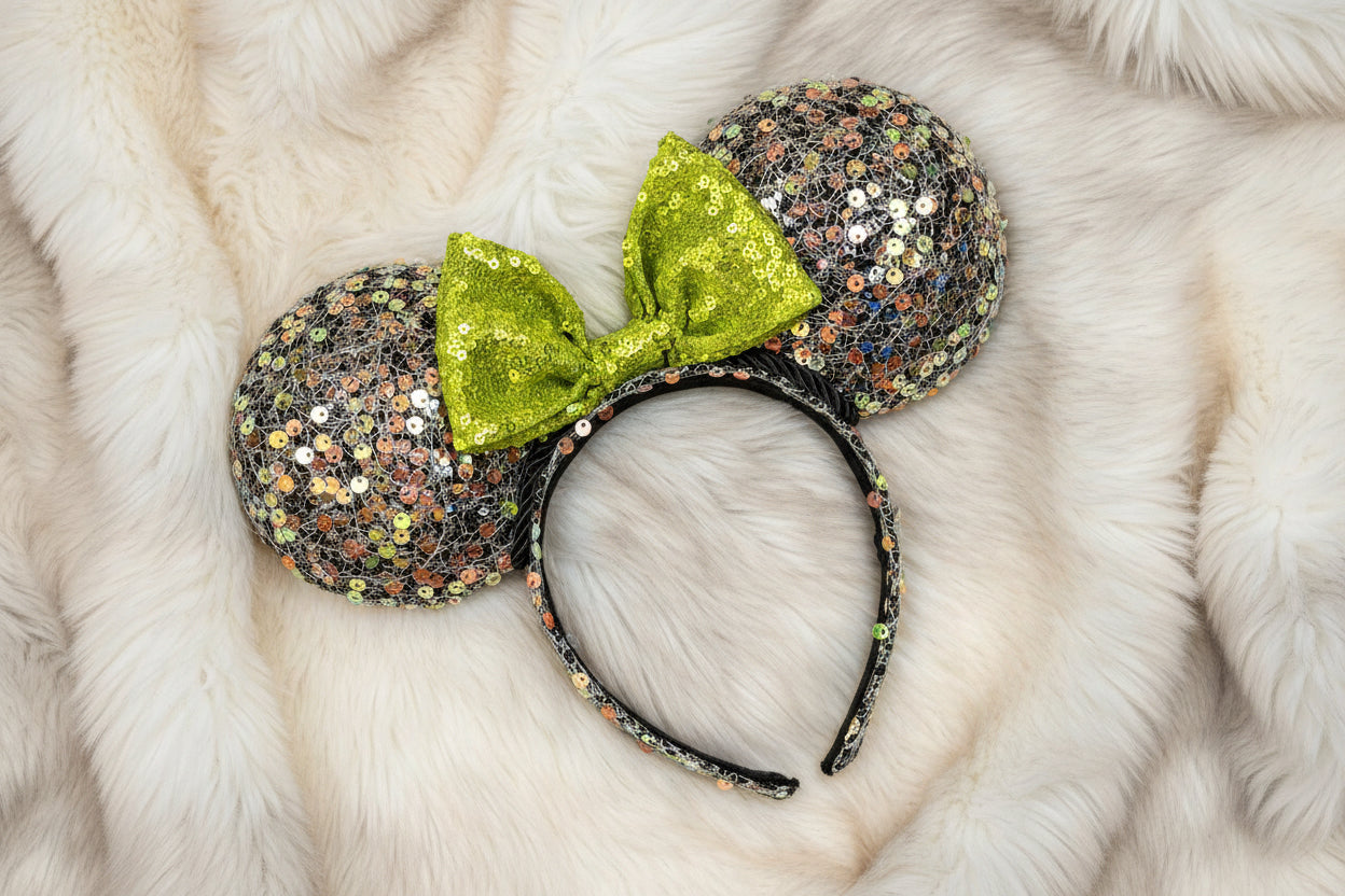 Galaxy Sequin Mouse Ears - Cosmic Sparkle Mickey Ears Headband