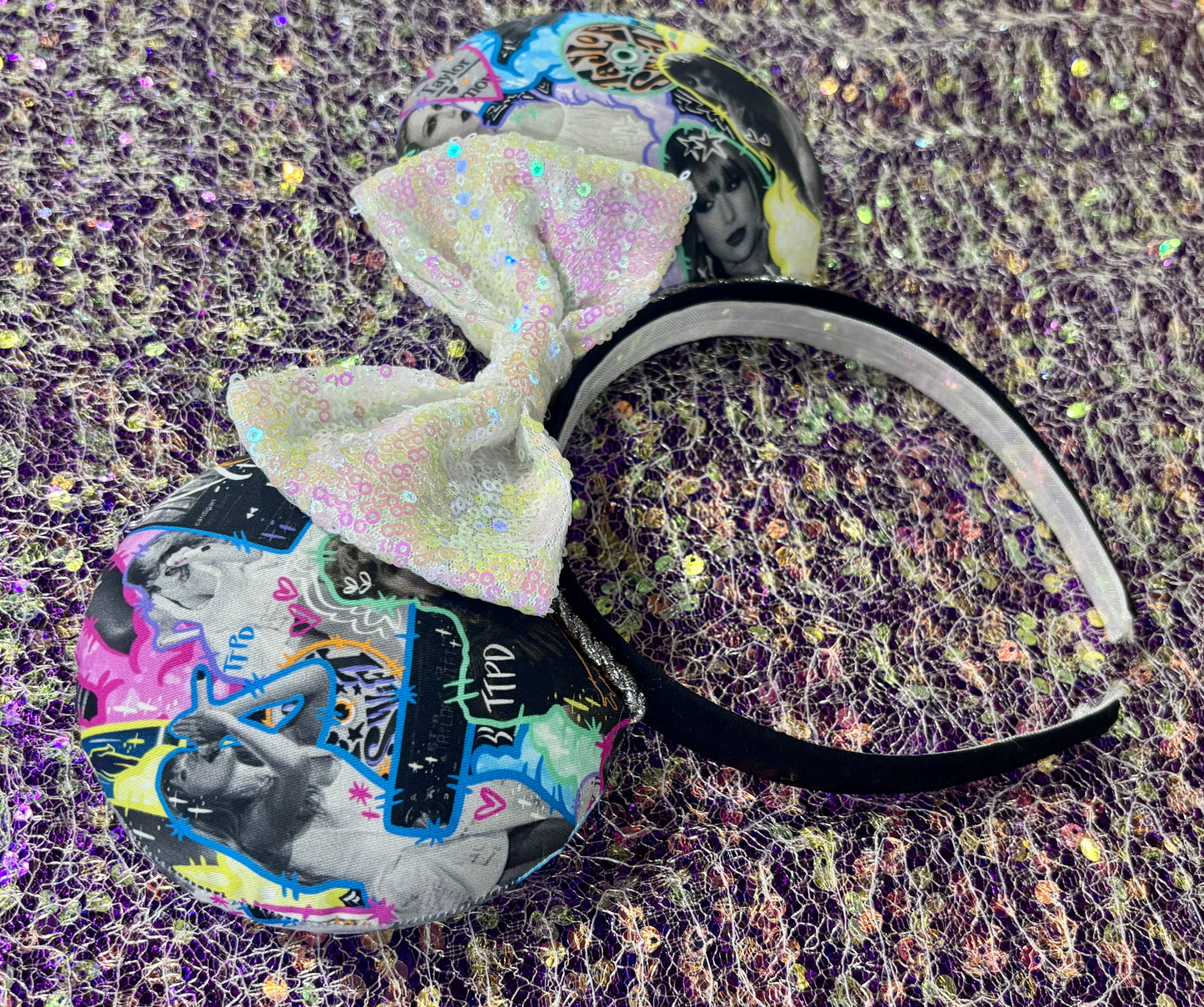 Neon Pop-Inspired Ear Headband – Handmade