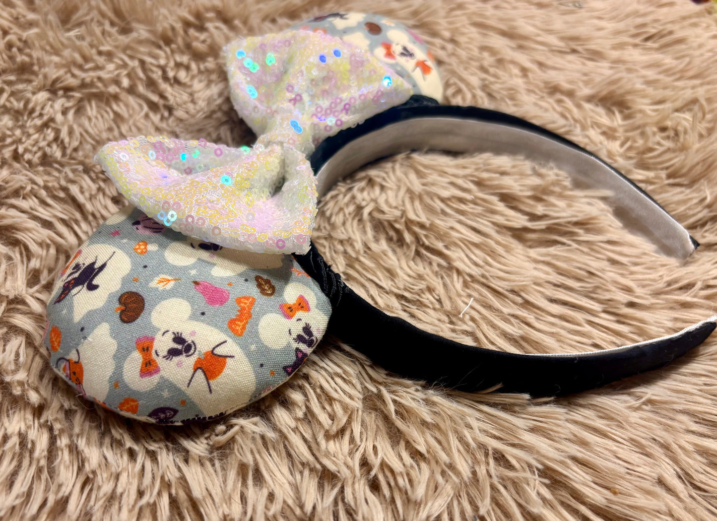 Blue Ghosts Ear Headband