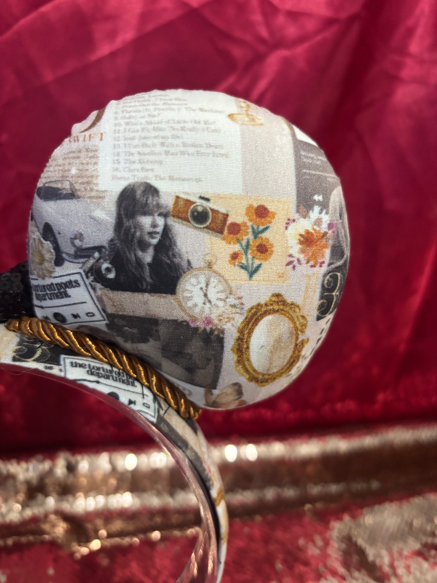 The Poet Mouse Ears - Taylor Inspired Headband with Sequin Bow