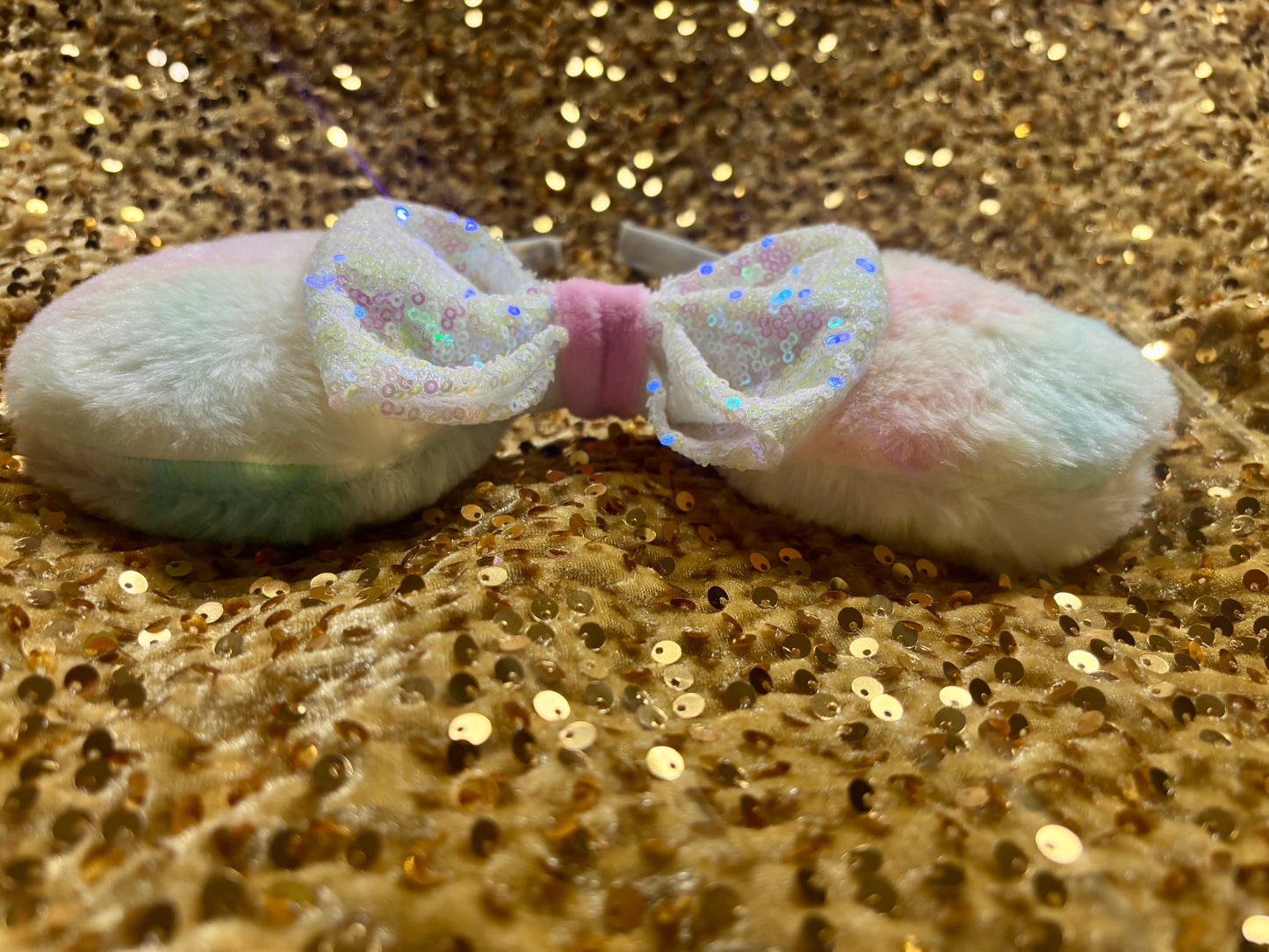 Soft Rainbow Iridescent Mouse Ears