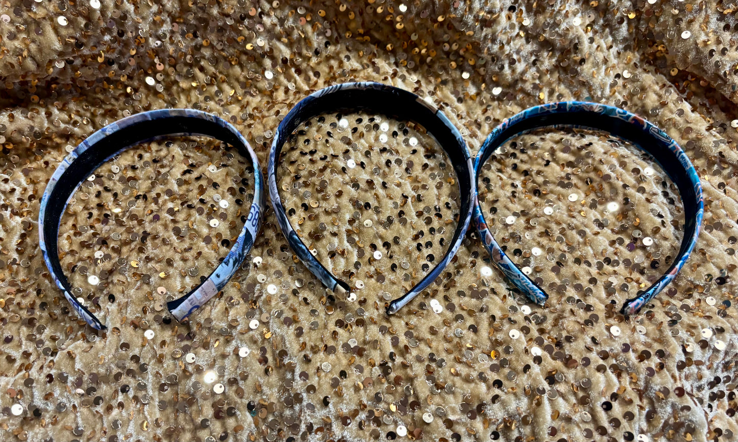 inner headband view of headbands. Made and ready to ship. 