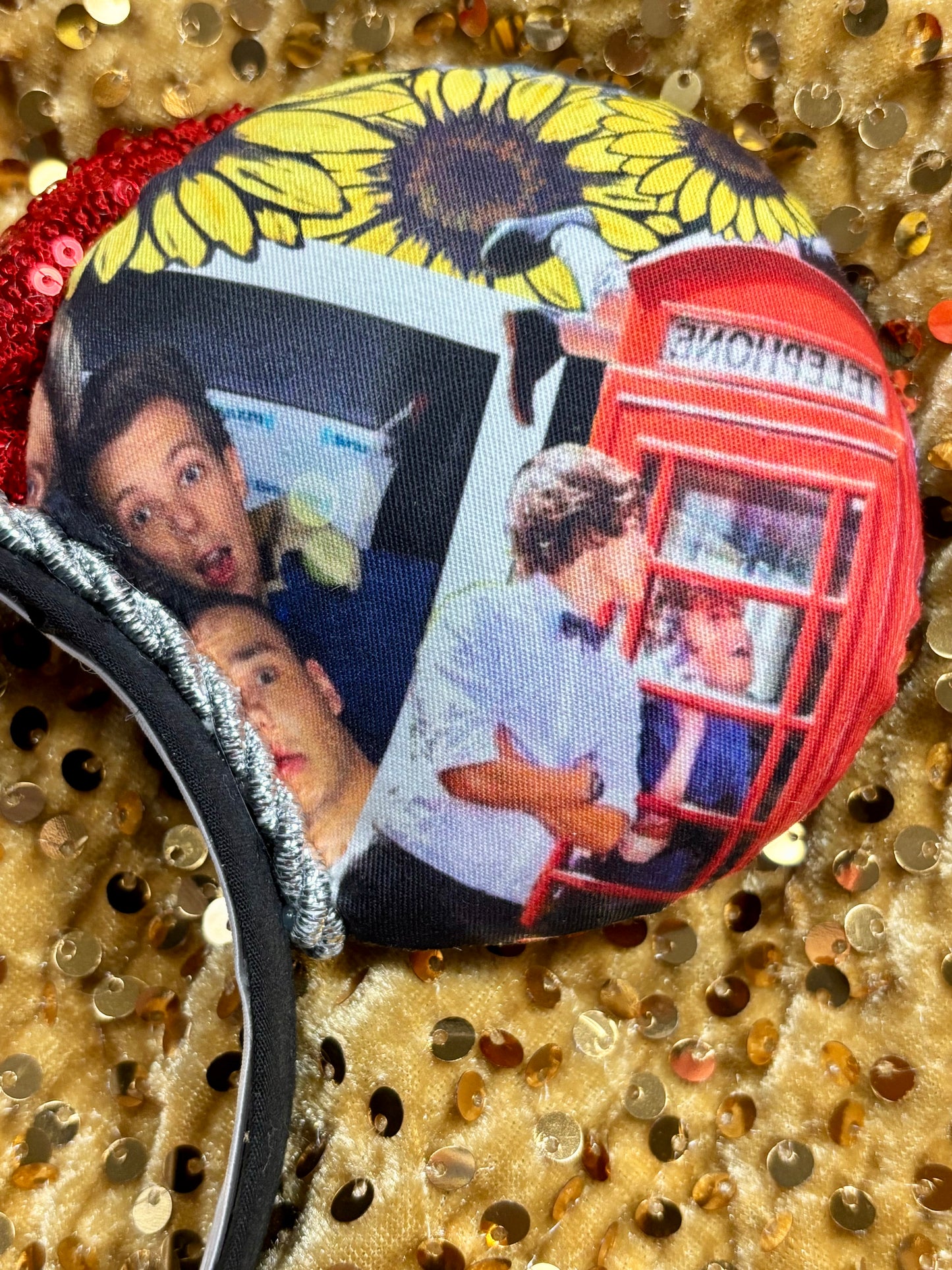 One Direction Inspired Mouse Ears - 1D Mickey Ear Headband for Disney & Concerts