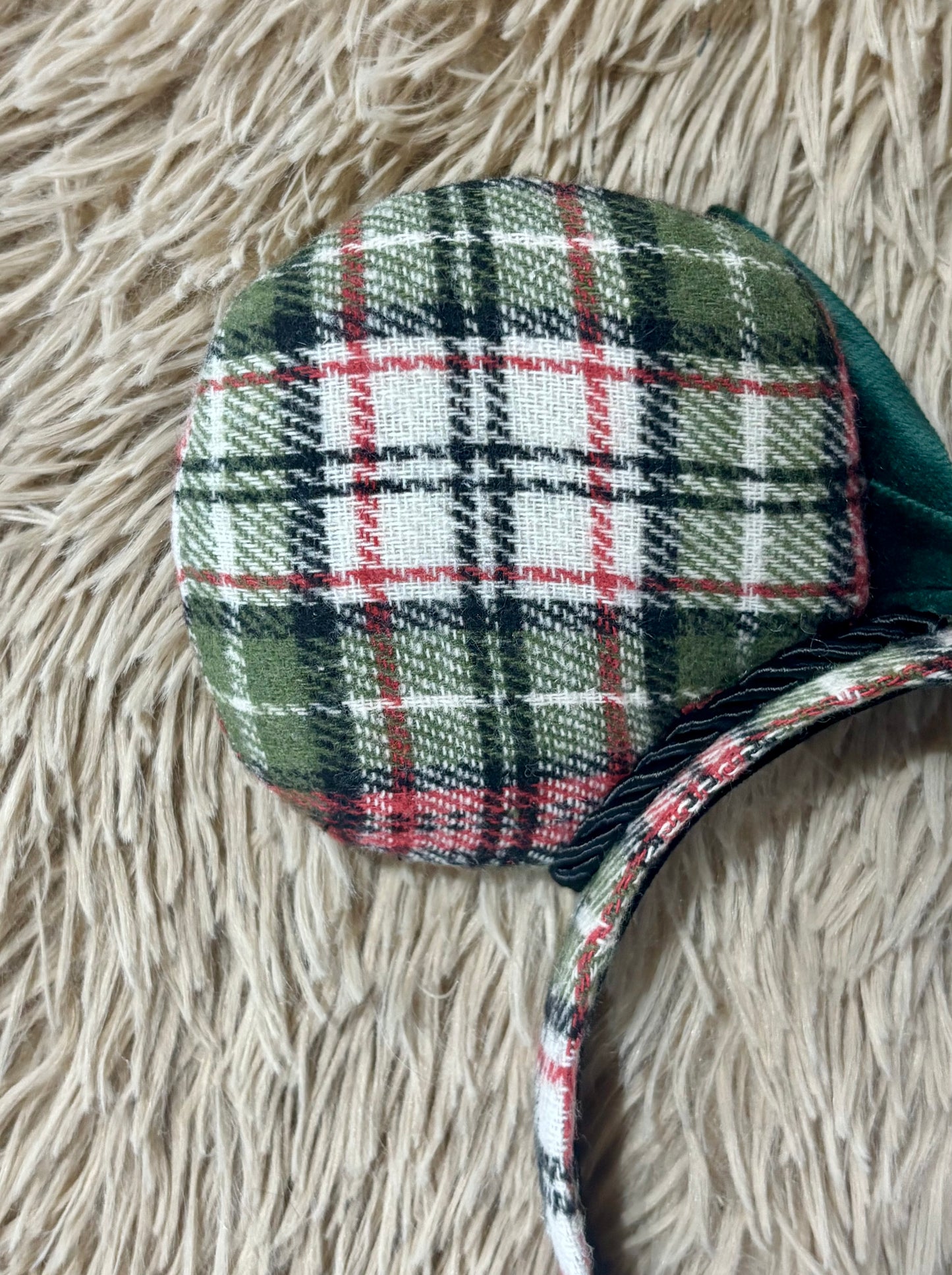 Plaid & Pine Green Ears