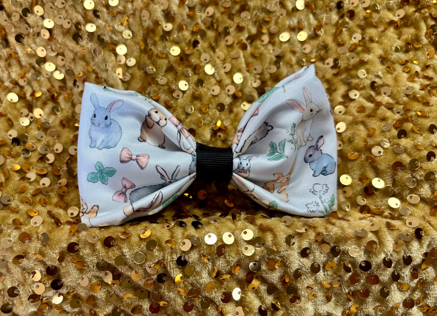 Easter Bunny Hair Accessories Bundle | 4-Piece Headband & Bow Set | Handmade & Ready to Ship