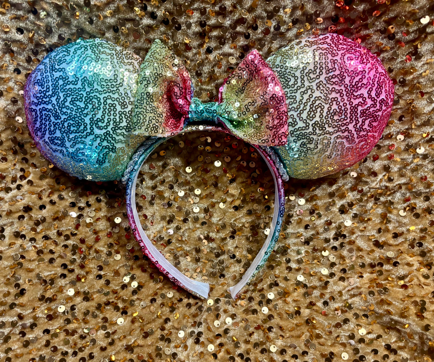 Rainbow Sequin Mouse Ears