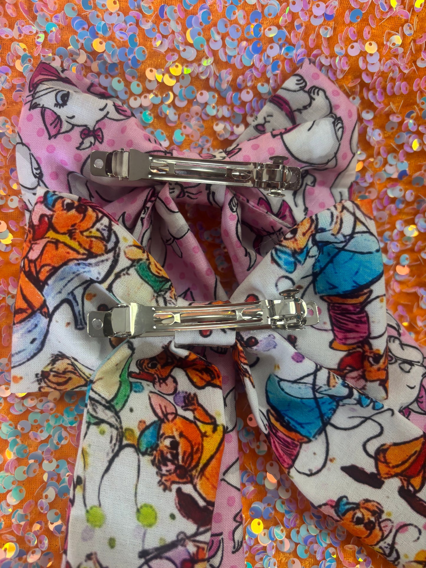 Cinderella Mice & Marie Aristocats Hair Bow Bundle | 2-Piece Classic Disney Set | Handmade & Ready to Ship