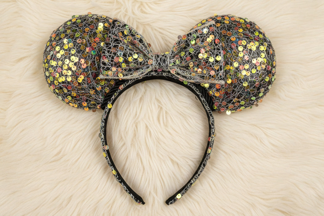 Galaxy Sequin Mouse Ears - Cosmic Sparkle Mickey Ears Headband