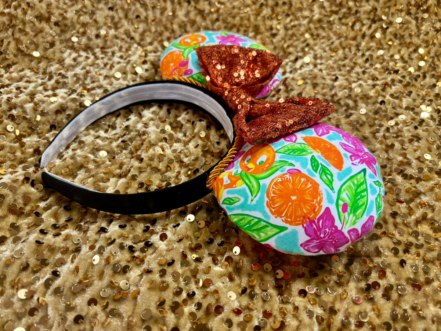 Orange Bird Mouse Ears