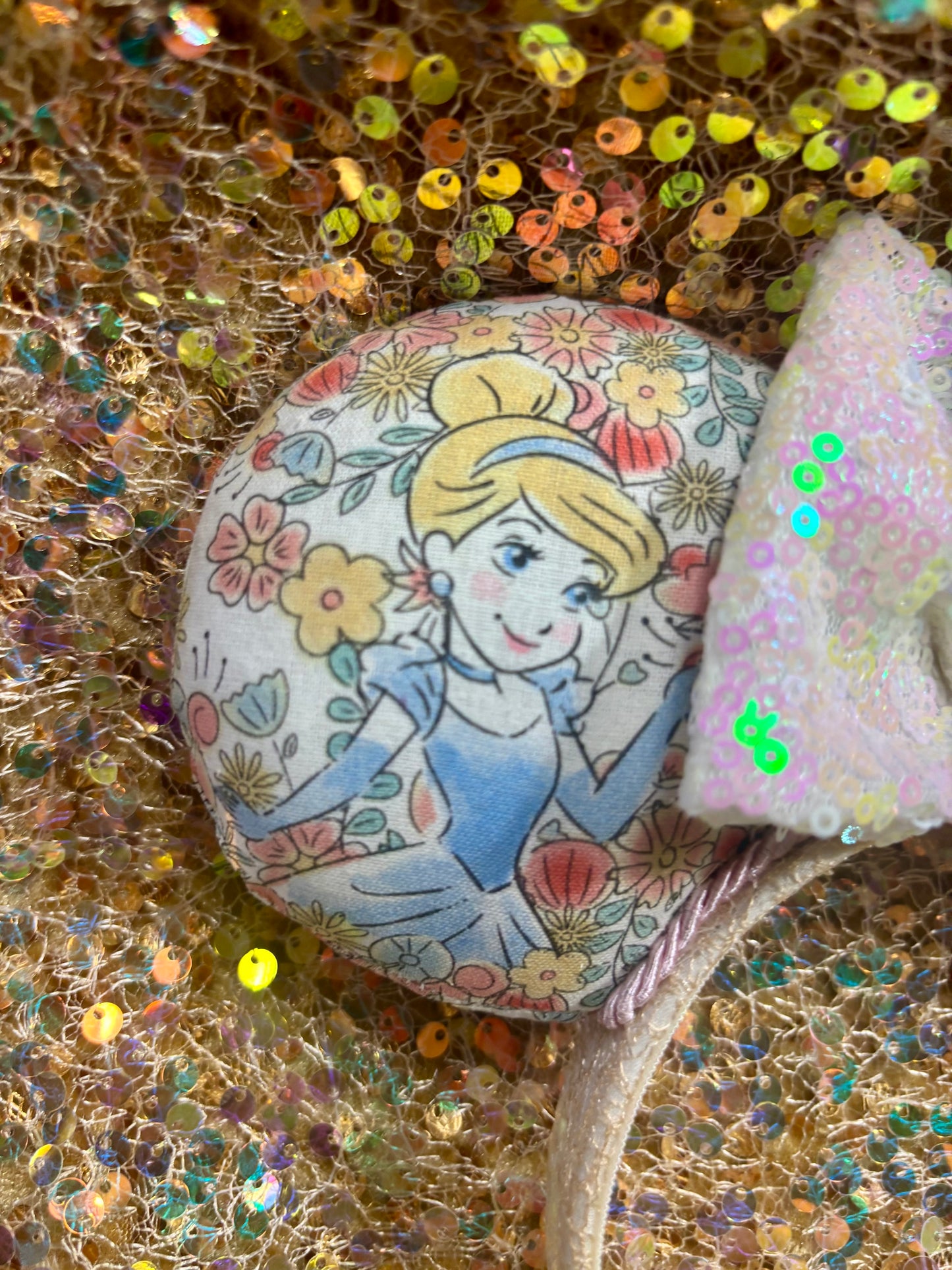 Pretty Princesses Mouse Ears Headband | Disney Princess Inspired | Handmade & Ready to Ship.