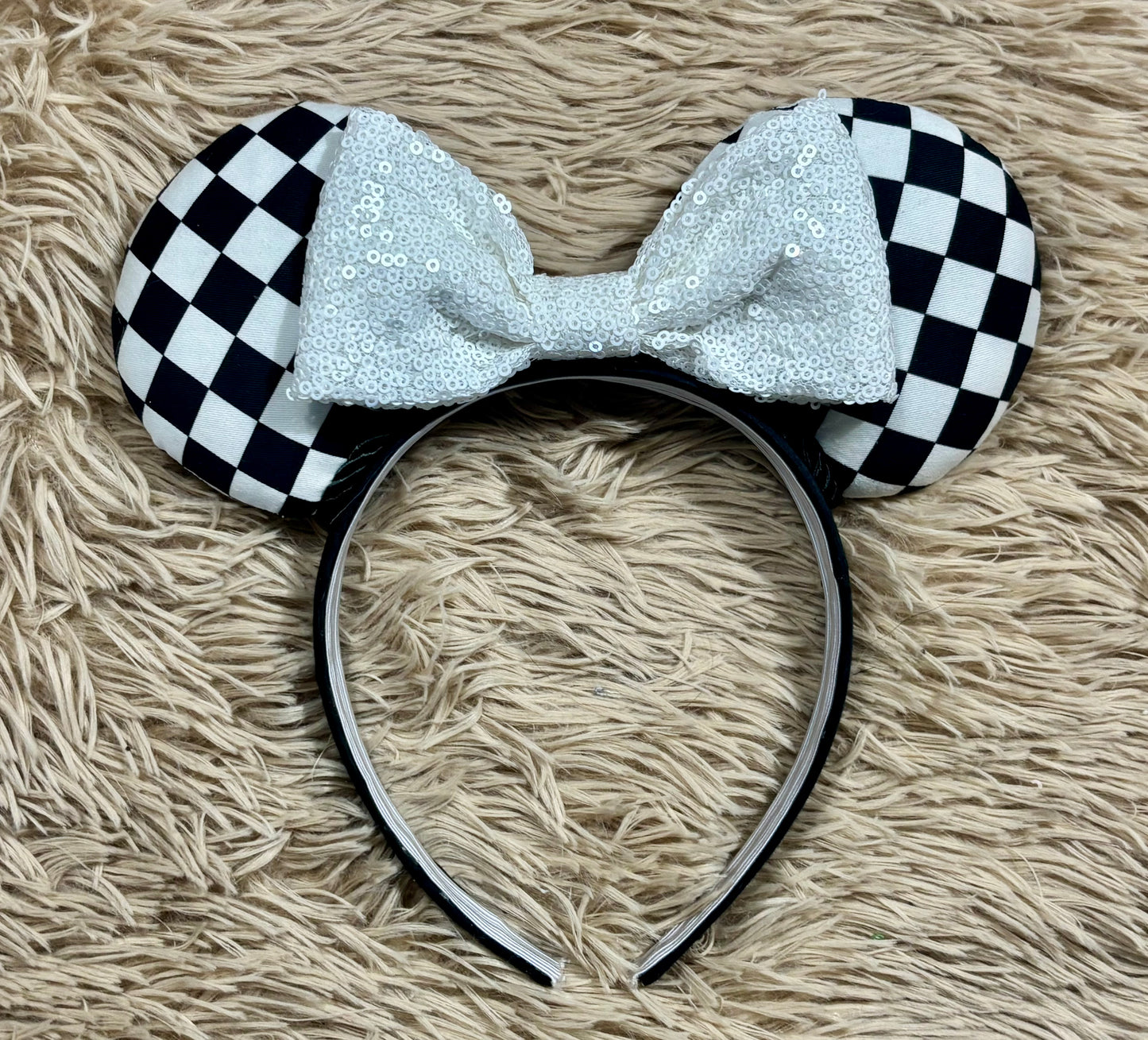 Checkered Ear Headband