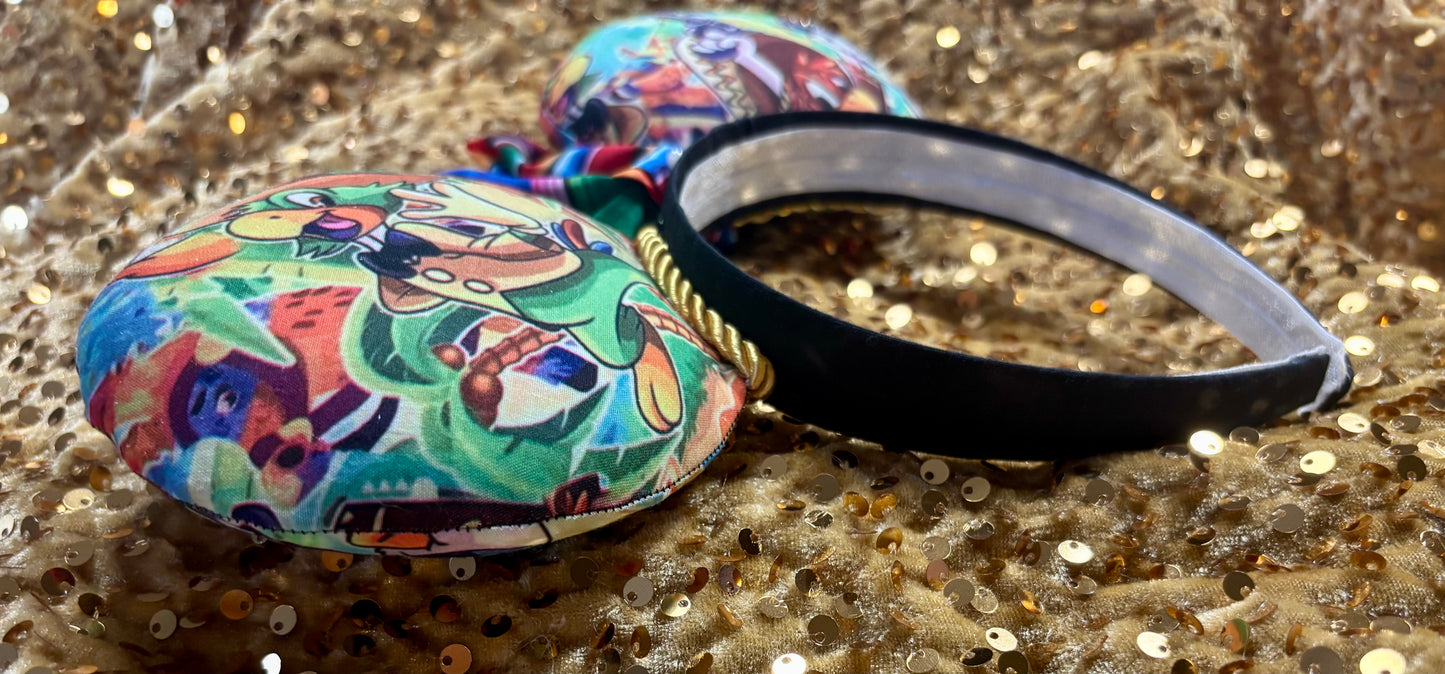 Three Caballeros Mouse Ears – EPCOT Mexico Pavilion Inspired Handmade Disney Headband