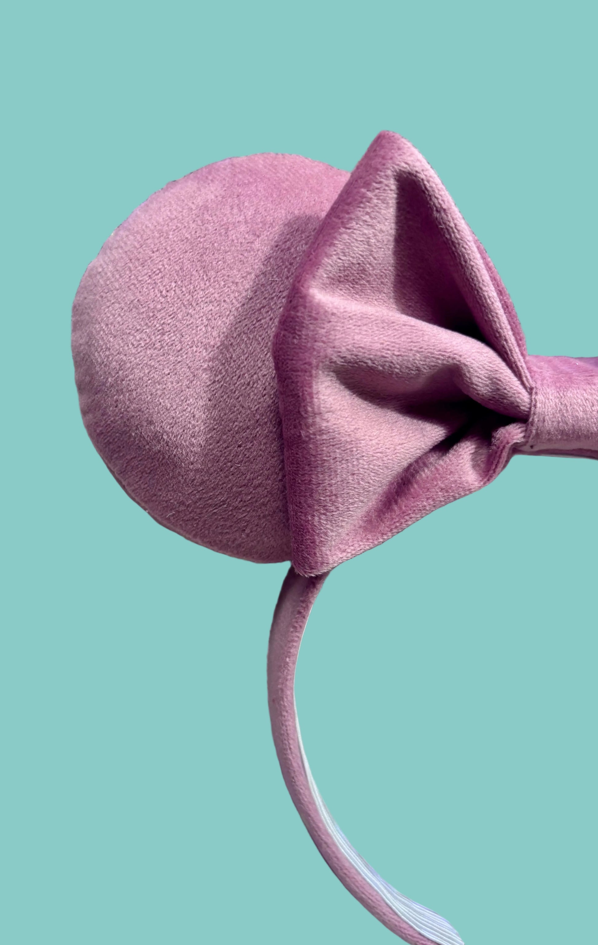A close up of front mouse ear.Handmade and ready to ship. 