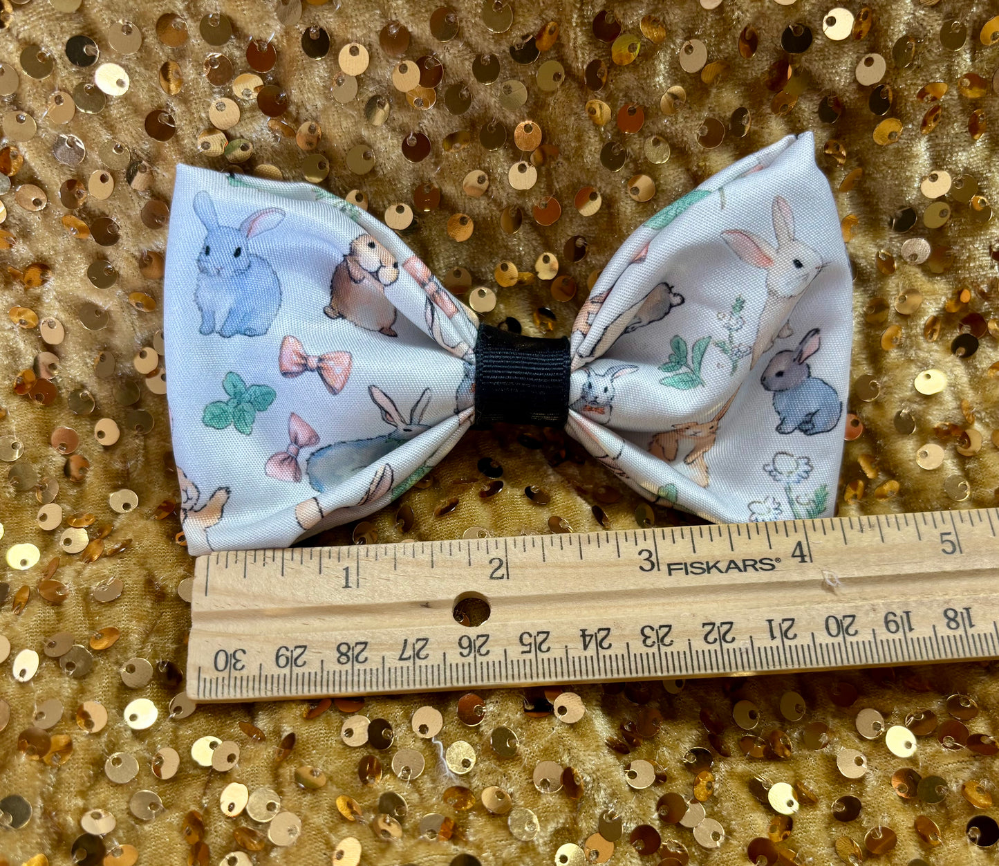 Easter Bunny Hair Accessories Bundle | 4-Piece Headband & Bow Set | Handmade & Ready to Ship