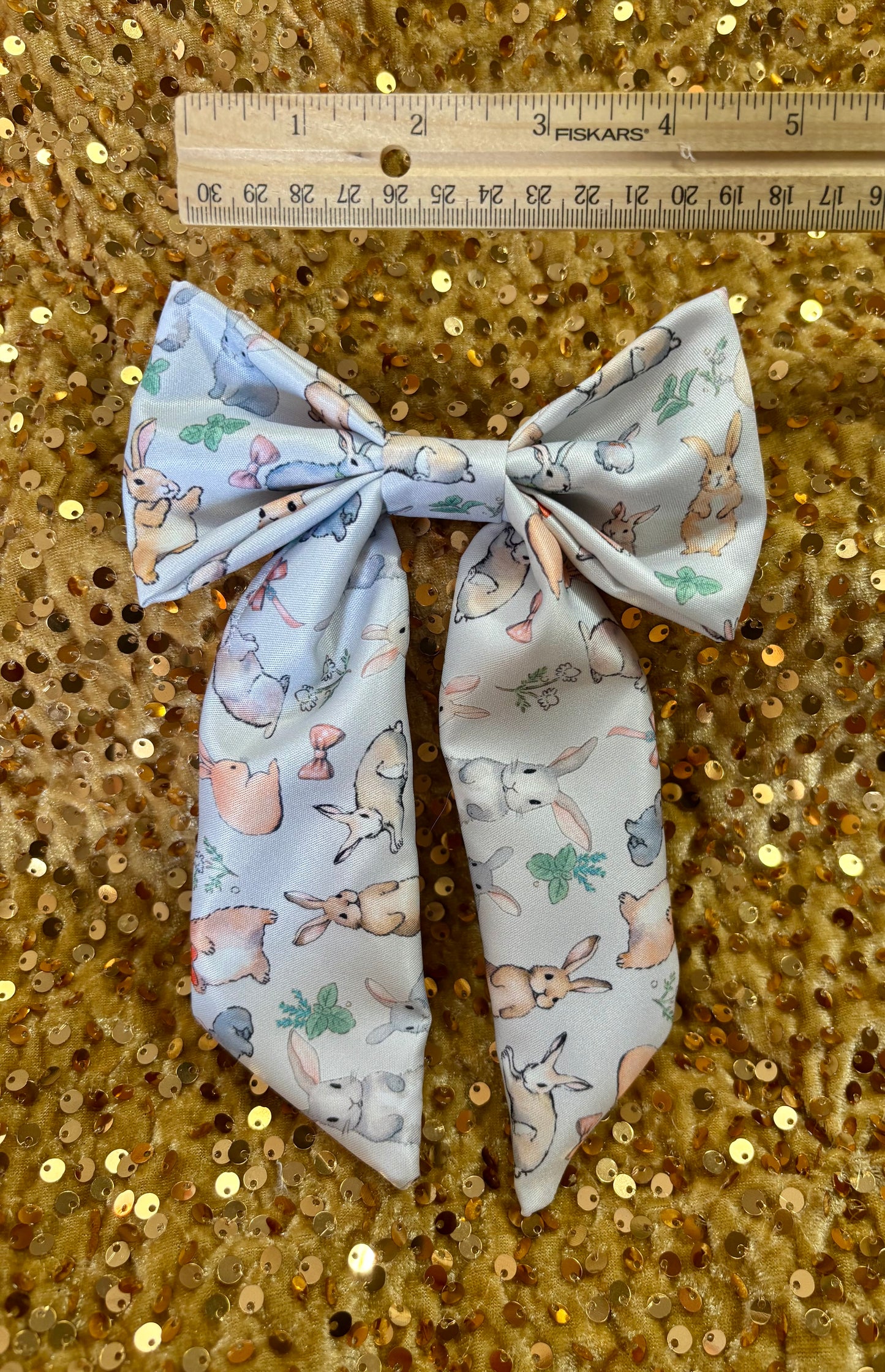 Easter Bunny Hair Accessories Bundle | 4-Piece Headband & Bow Set | Handmade & Ready to Ship