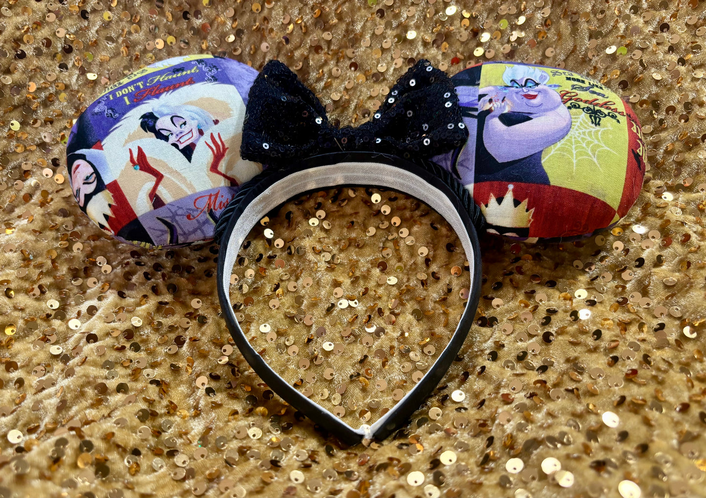 Disney Villains Mouse Ears Headband | Cruella, Ursula & Maleficent | Ready to Ship
