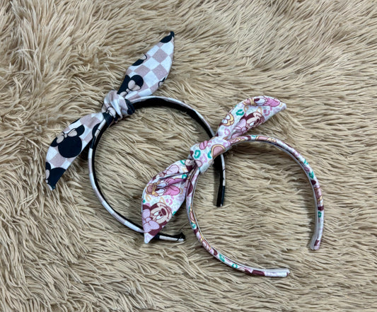 Knotted Bow Headband Bundle | Handmade 2-Pack for Park & Vacation Style