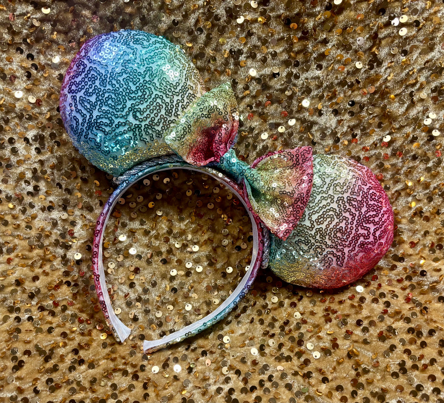 Rainbow Sequin Mouse Ears