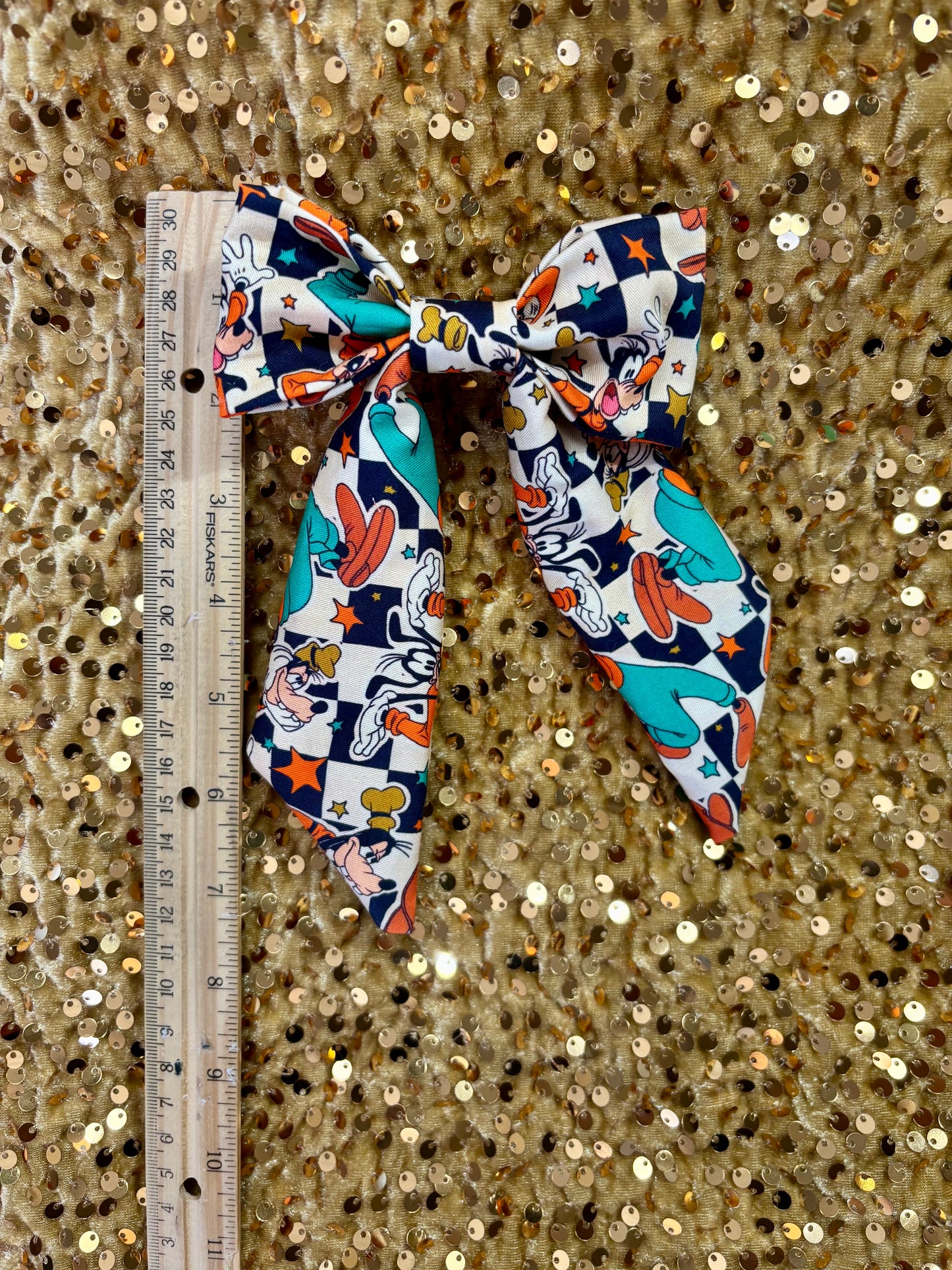 Classic Cartoon Hair Bow Bundle | 2-Piece Steamboat Willie Inspired Set | Handmade & Ready to Ship