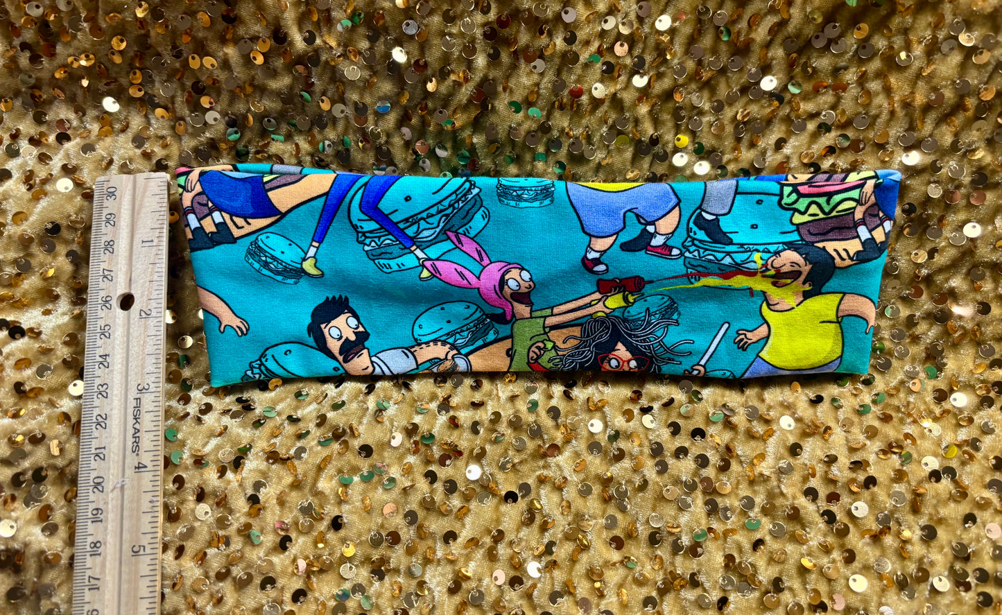 Bob's Burgers Hair Bow & Headwrap Bundle | Belcher Family Inspired | Handmade & Ready to Ship