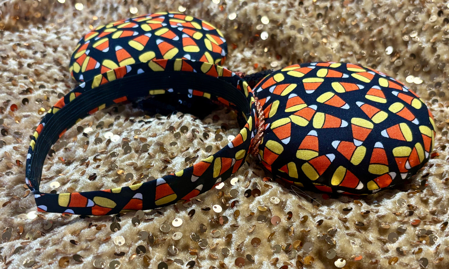 Candy Corn Mouse Ears - Halloween Mickey Ear Headband for Disney Park Days