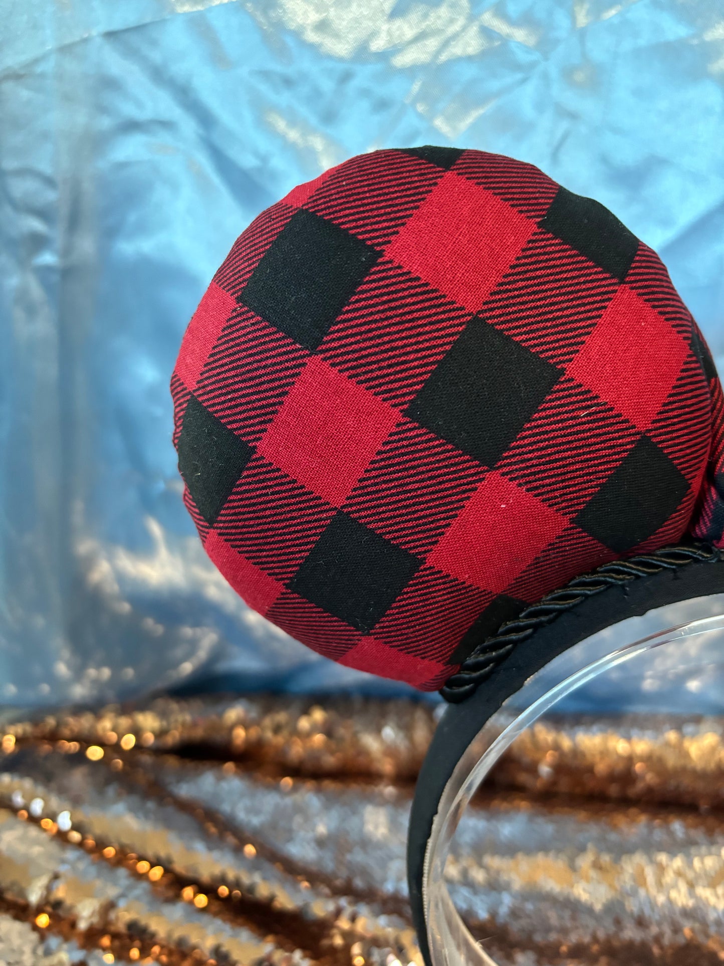 Buffalo Plaid Mouse Ears – Handmade Disney Headband