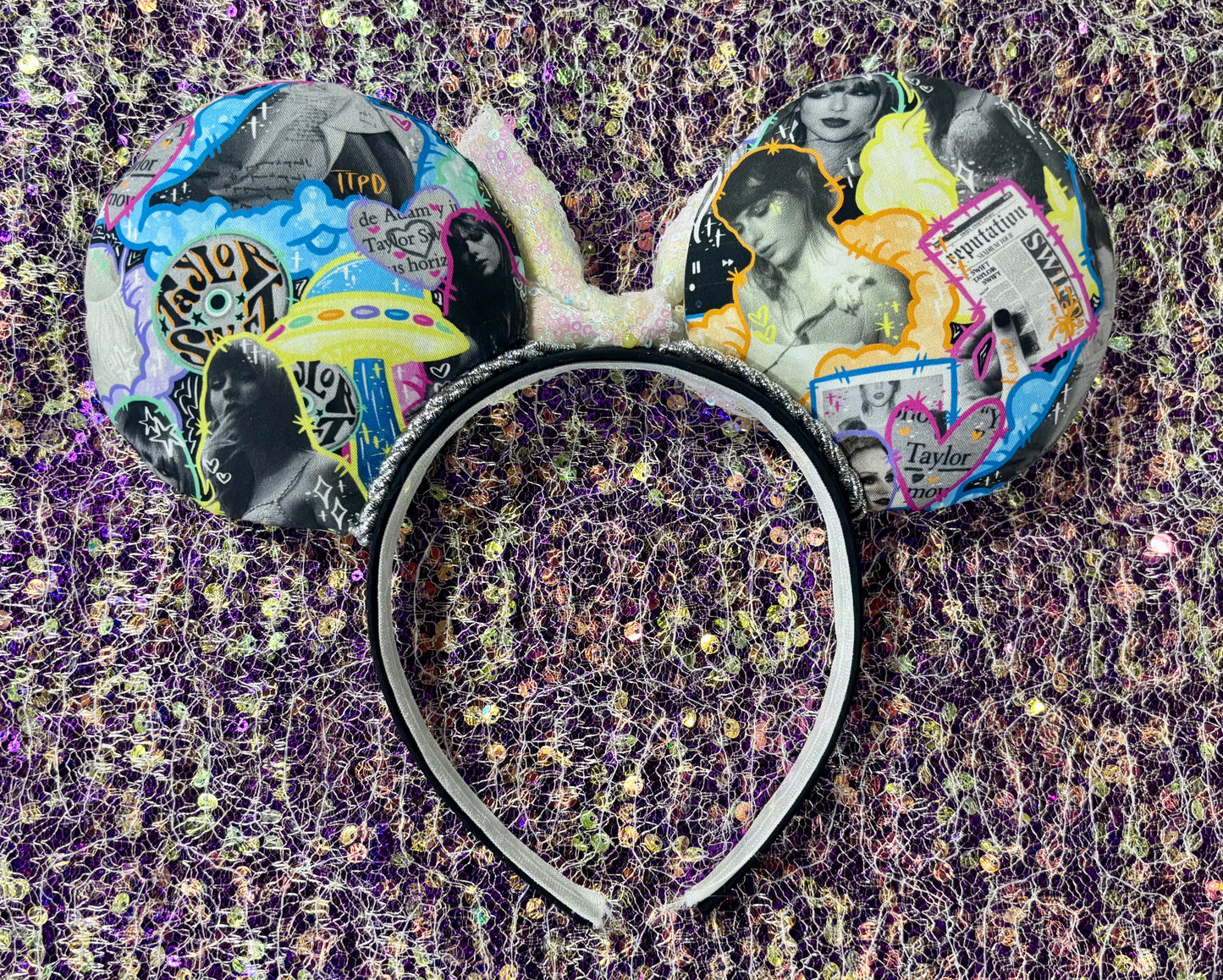 Neon Pop-Inspired Ear Headband – Handmade