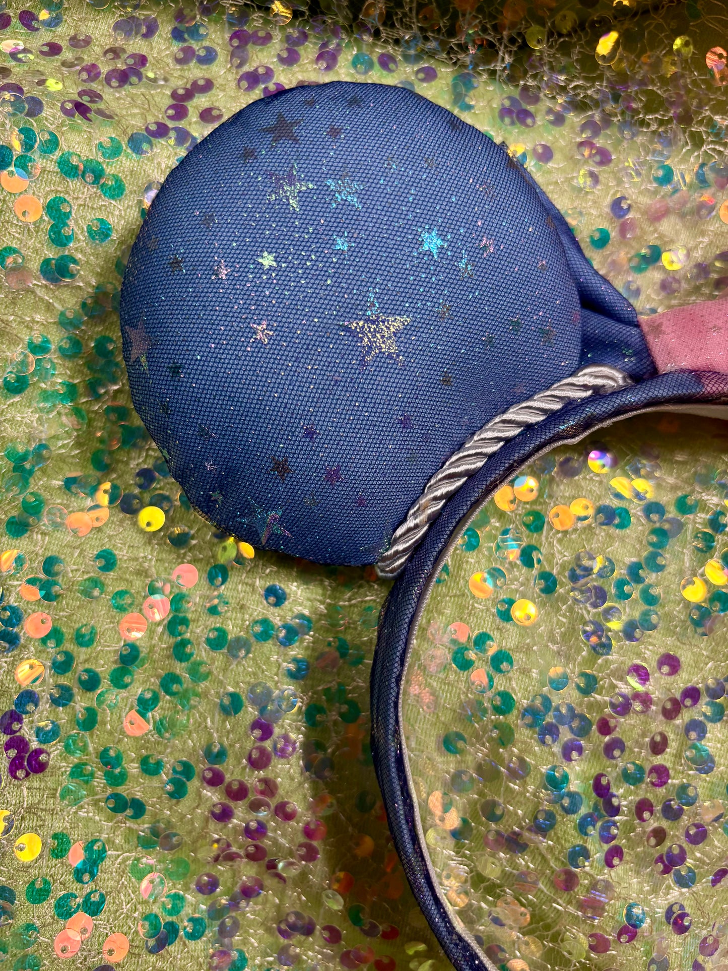 Sleeping Beauty Mouse Ears | Make It Pink Make It Blue Iridescent Star Headband