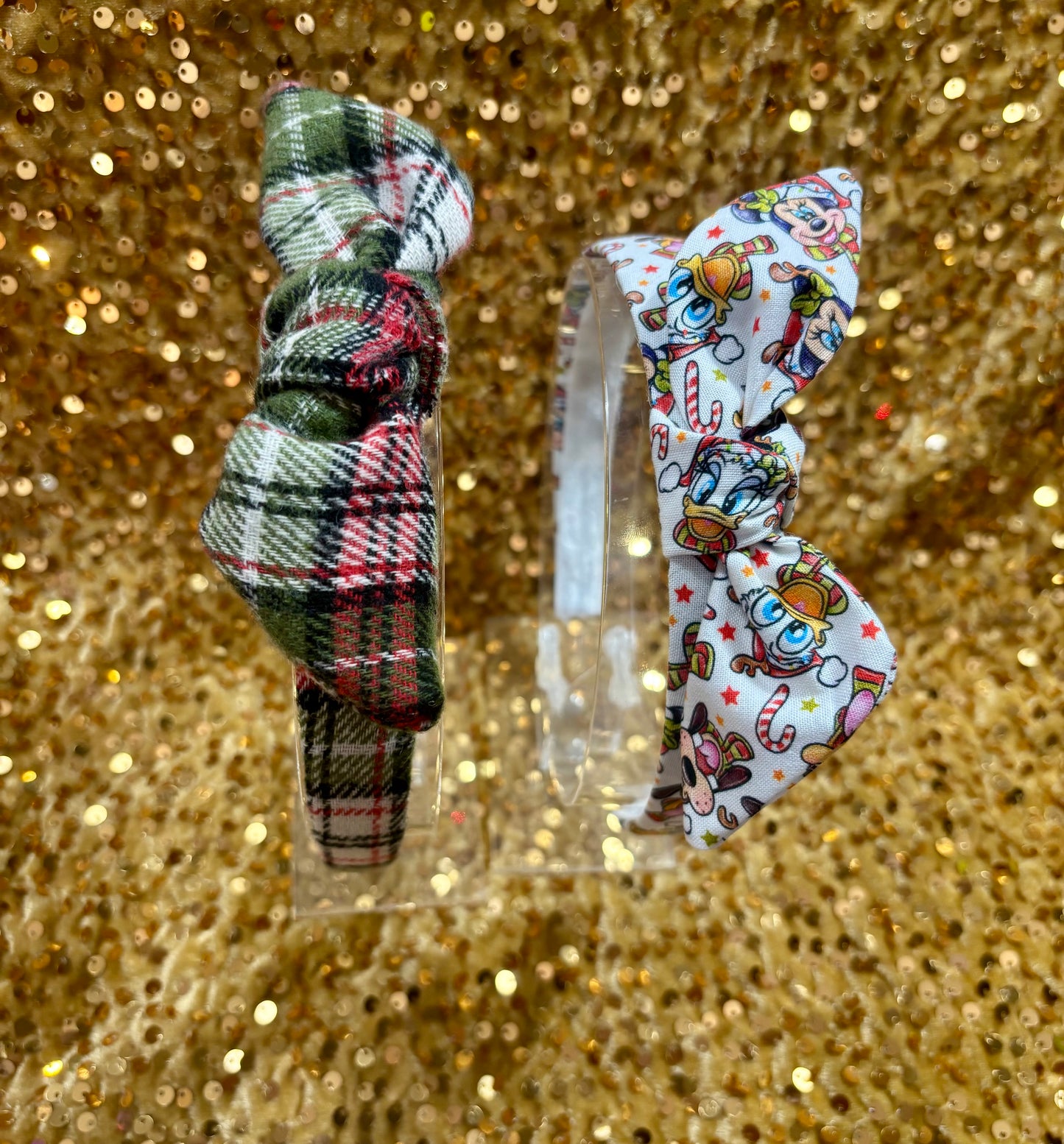 Christmas Pals Knotted Bow Headband Bundle – Handmade Holiday Headbands