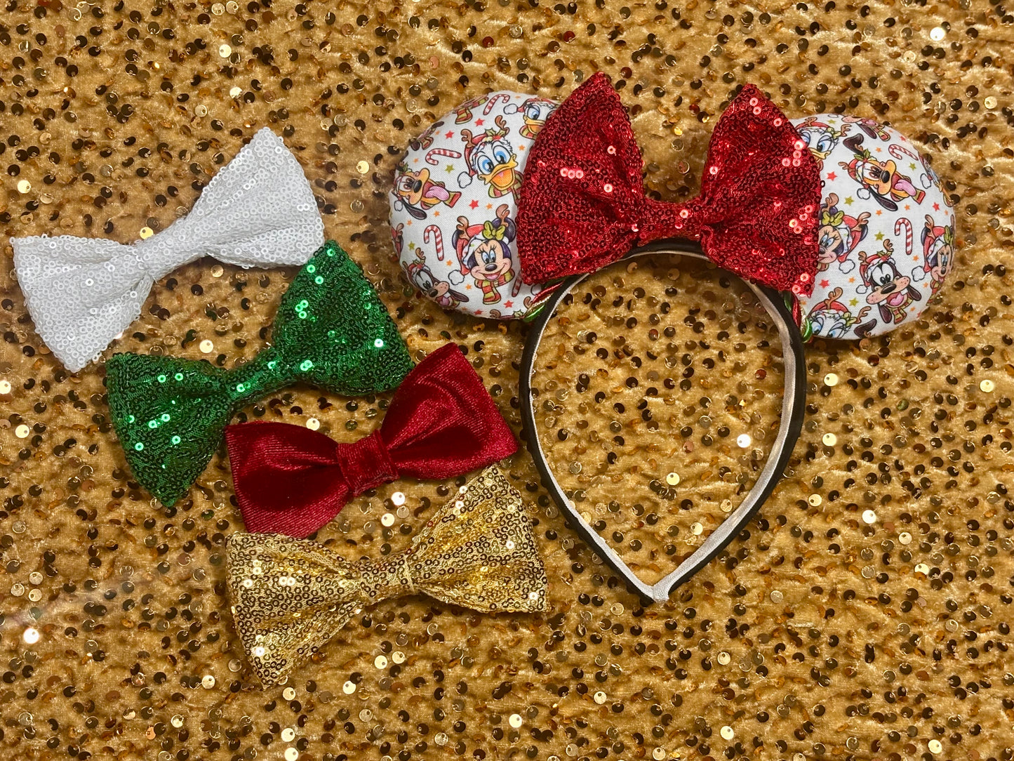 Christmas Pals Handmade Mouse Ear Headband