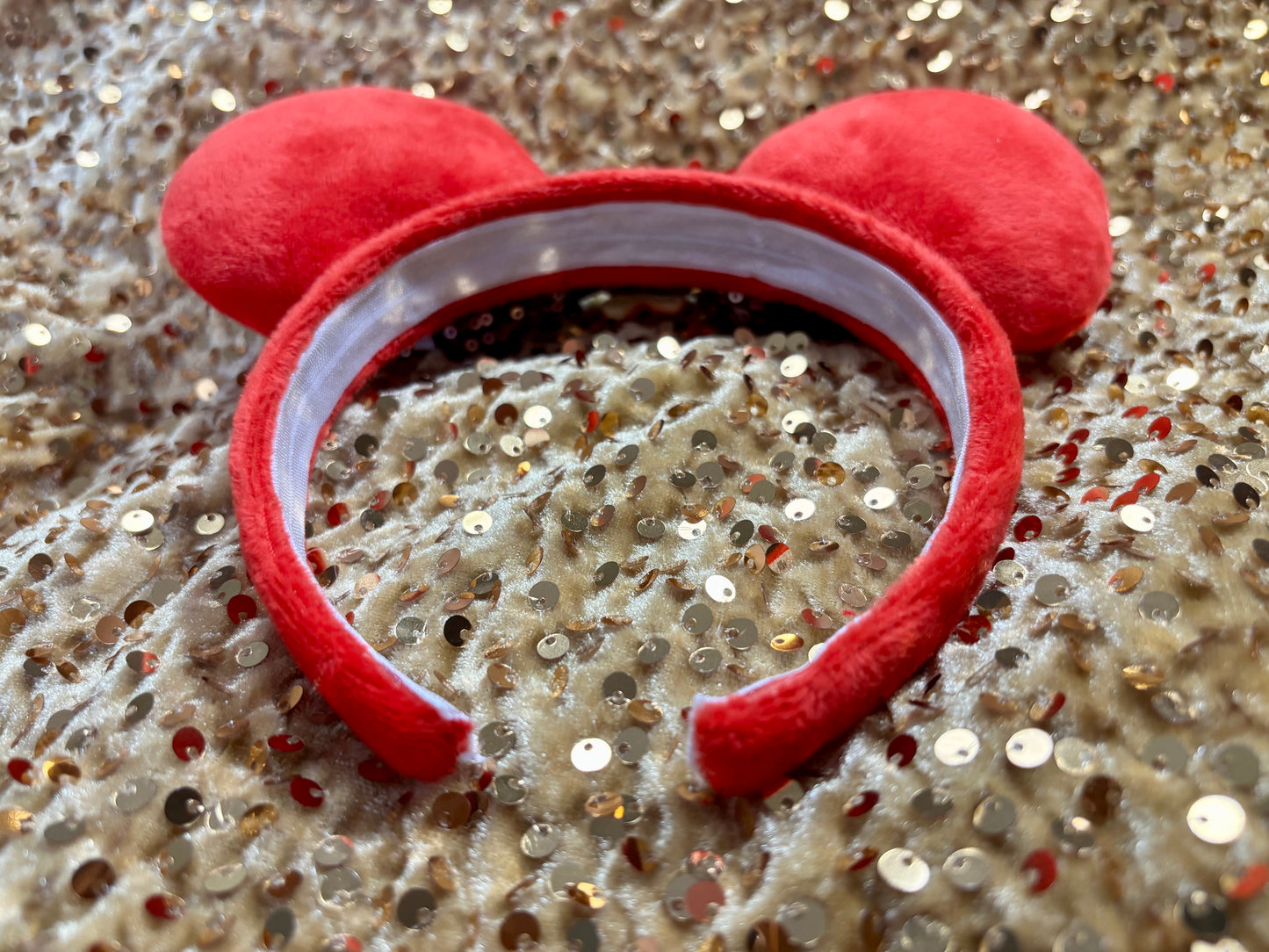 Gingerbread Mouse Ears - Christmas Mickey Ear Headband for Disney Holiday Events