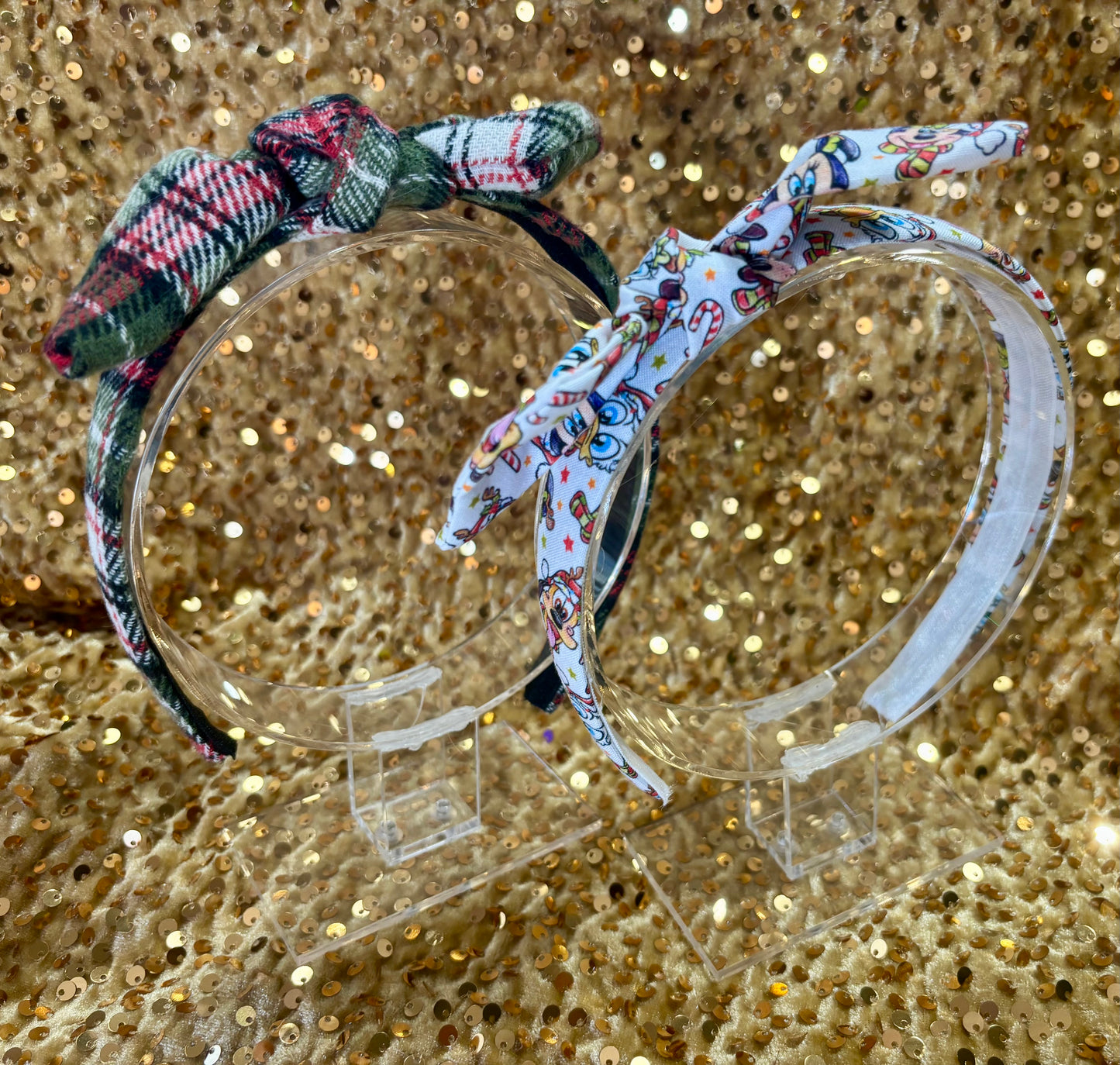 Christmas Pals Knotted Bow Headband Bundle – Handmade Holiday Headbands