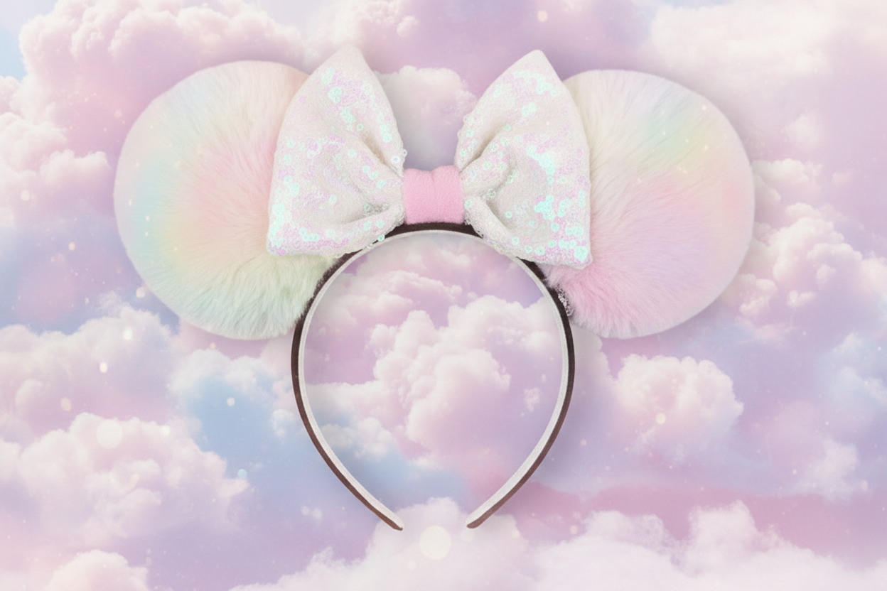 Soft Rainbow Iridescent Mouse Ears